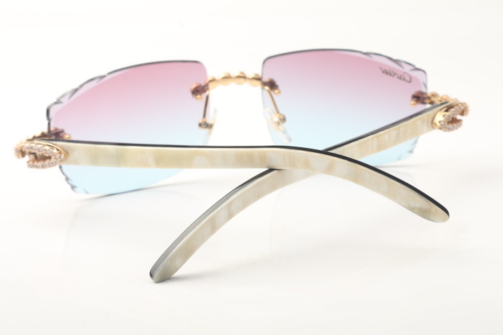 Blue Flower Diamond Carti White and Black Buffs (Diamond Cut/Purple and Blue Tint)