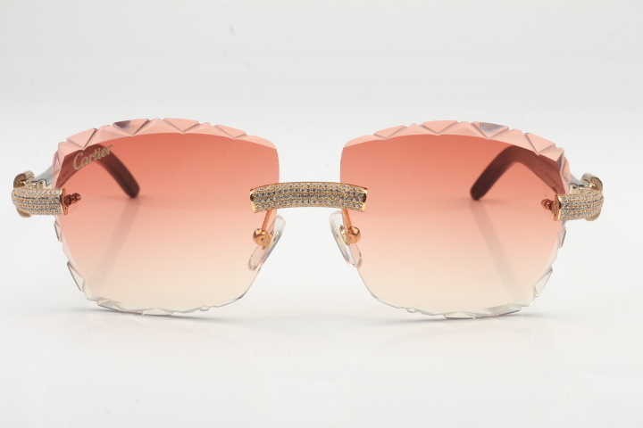 Micro Pave Diamond Carti White and Black Buffs (Diamond Cut/Red Tint)