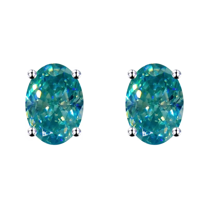 Aqua Brilliance™ Moissanite Stud Earrings