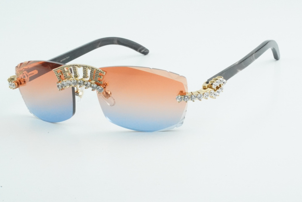 Custom Diamond Carti Mixed Black Buffs (Diamond Cut/ Diamond Grey Tint)