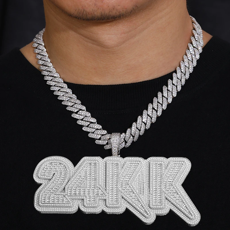 Baguette Diamond Name Pendant | Labradoré Signature Collection
