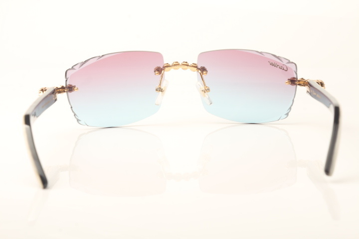 Blue Flower Diamond Carti White and Black Buffs (Diamond Cut/Purple and Blue Tint)