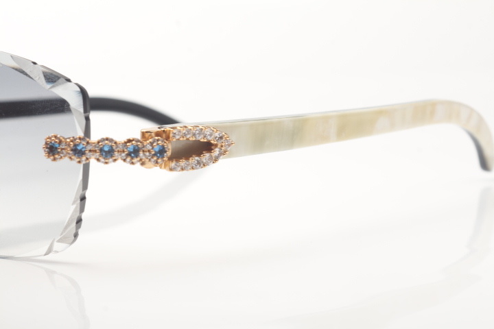 Blue Flower Diamond Carti White and Black Buffs (Diamond Cut/Grey Tint)