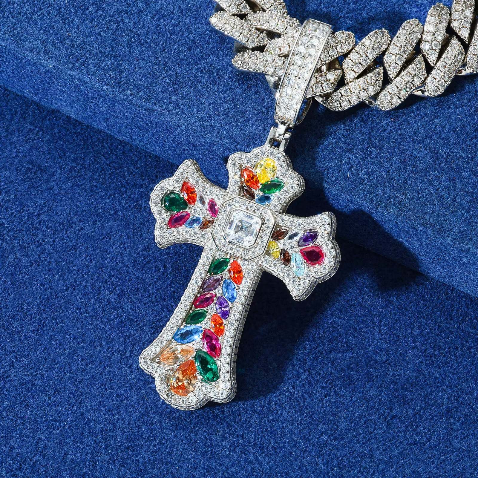 Celestial Cross™ Multi-Gemstone Pendants | Labradoré VVS Collection