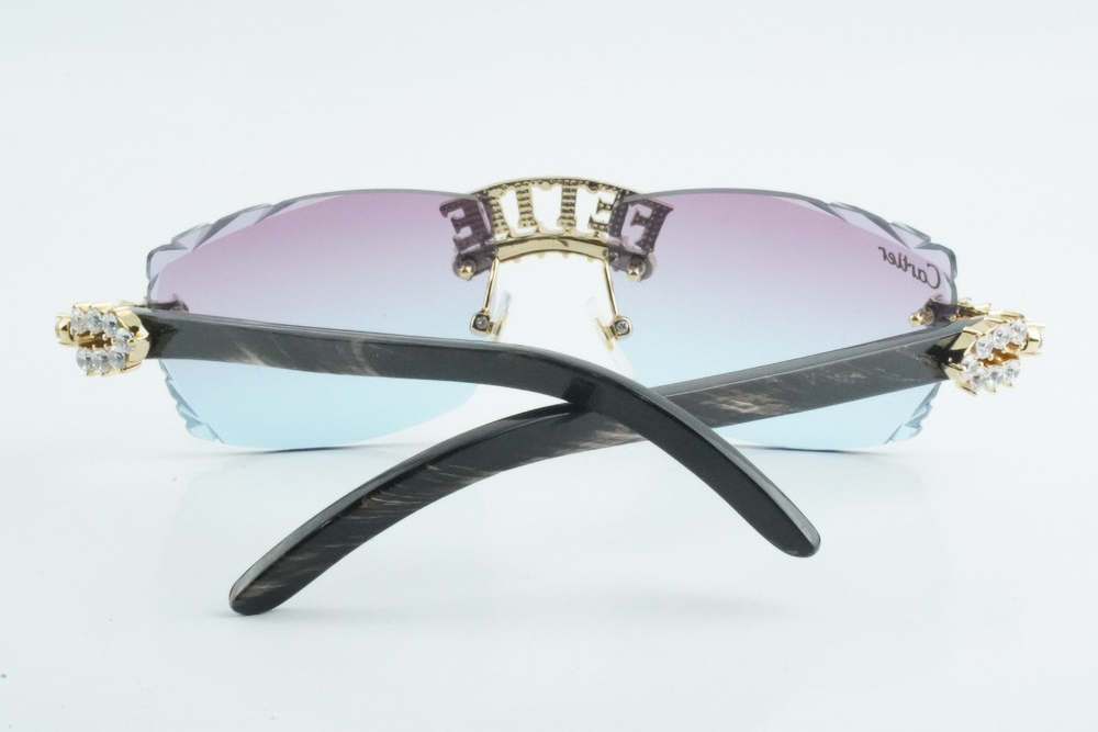 Custom Diamond Carti Mixed Black Buffs (Diamond Cut/ Diamond Grey Tint)