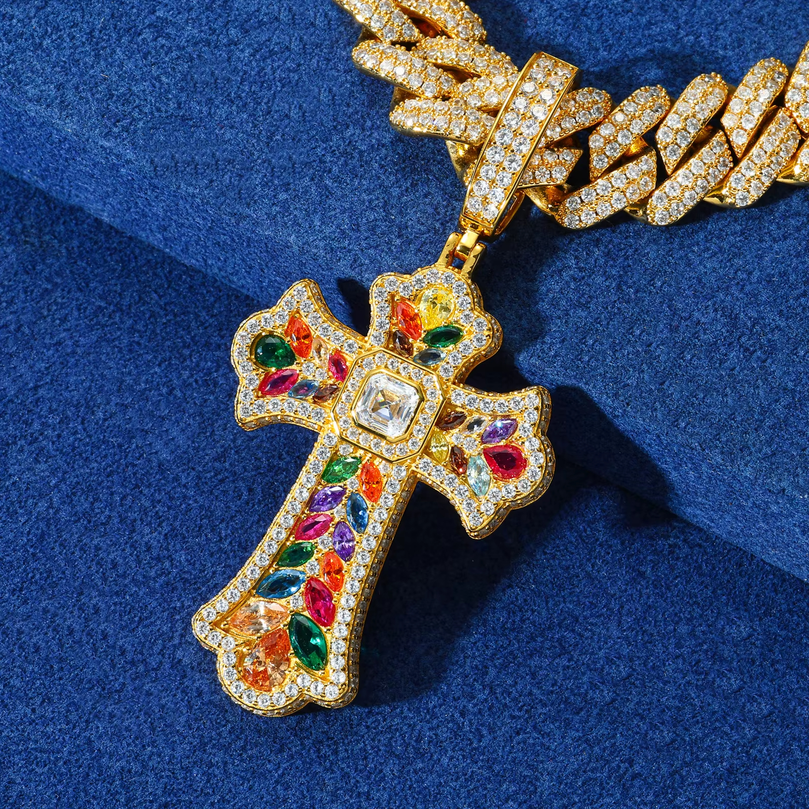 Celestial Cross™ Multi-Gemstone Pendants | Labradoré VVS Collection
