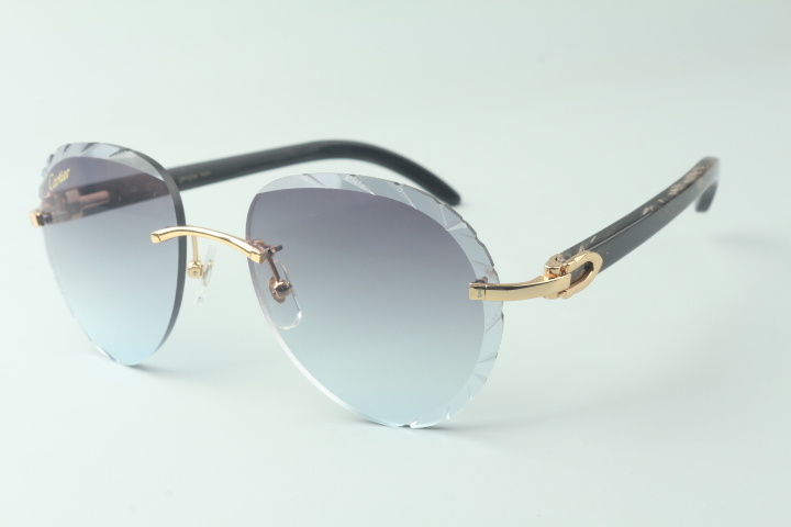 Aviator Carti All Black Buffs (Diamond Cut/ Black Tint)