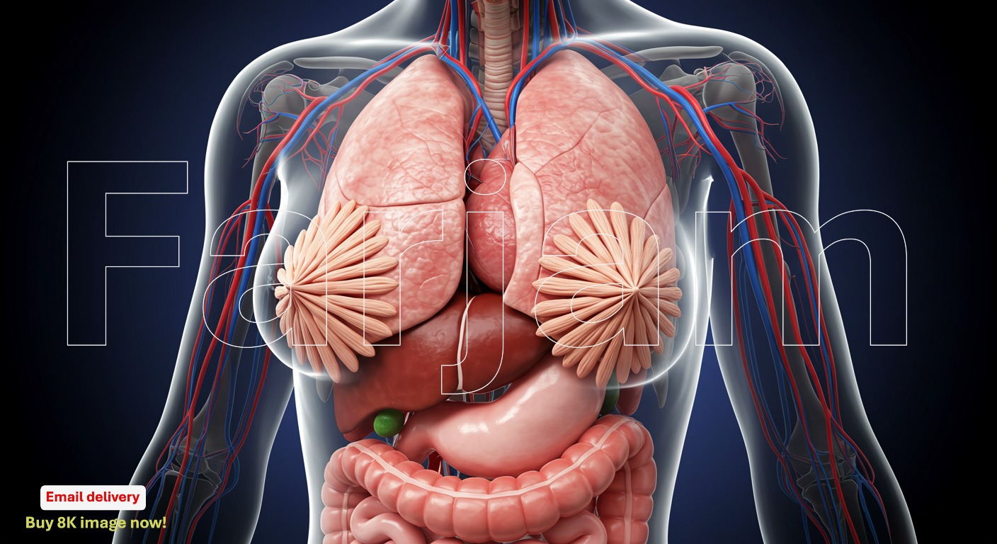 Anatomical Model of Female Chest