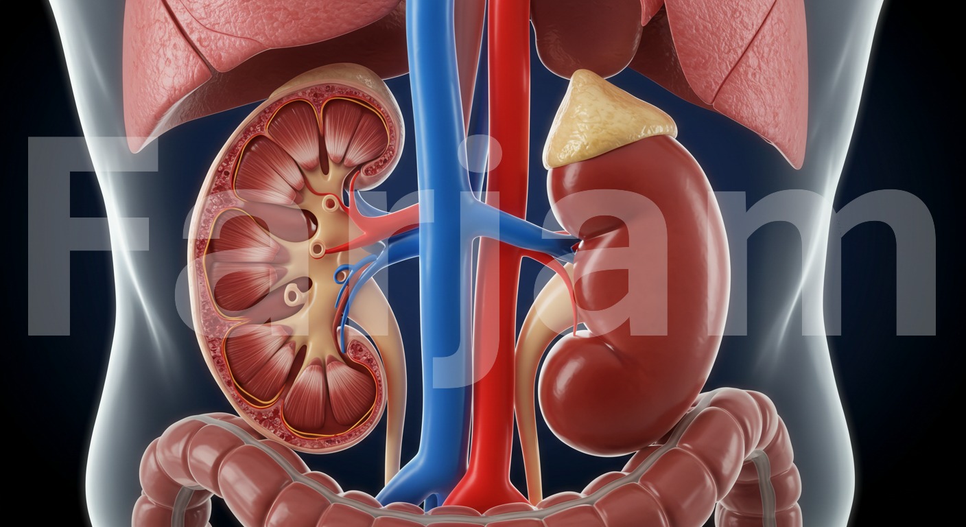 Human Kidney Anatomy Model
