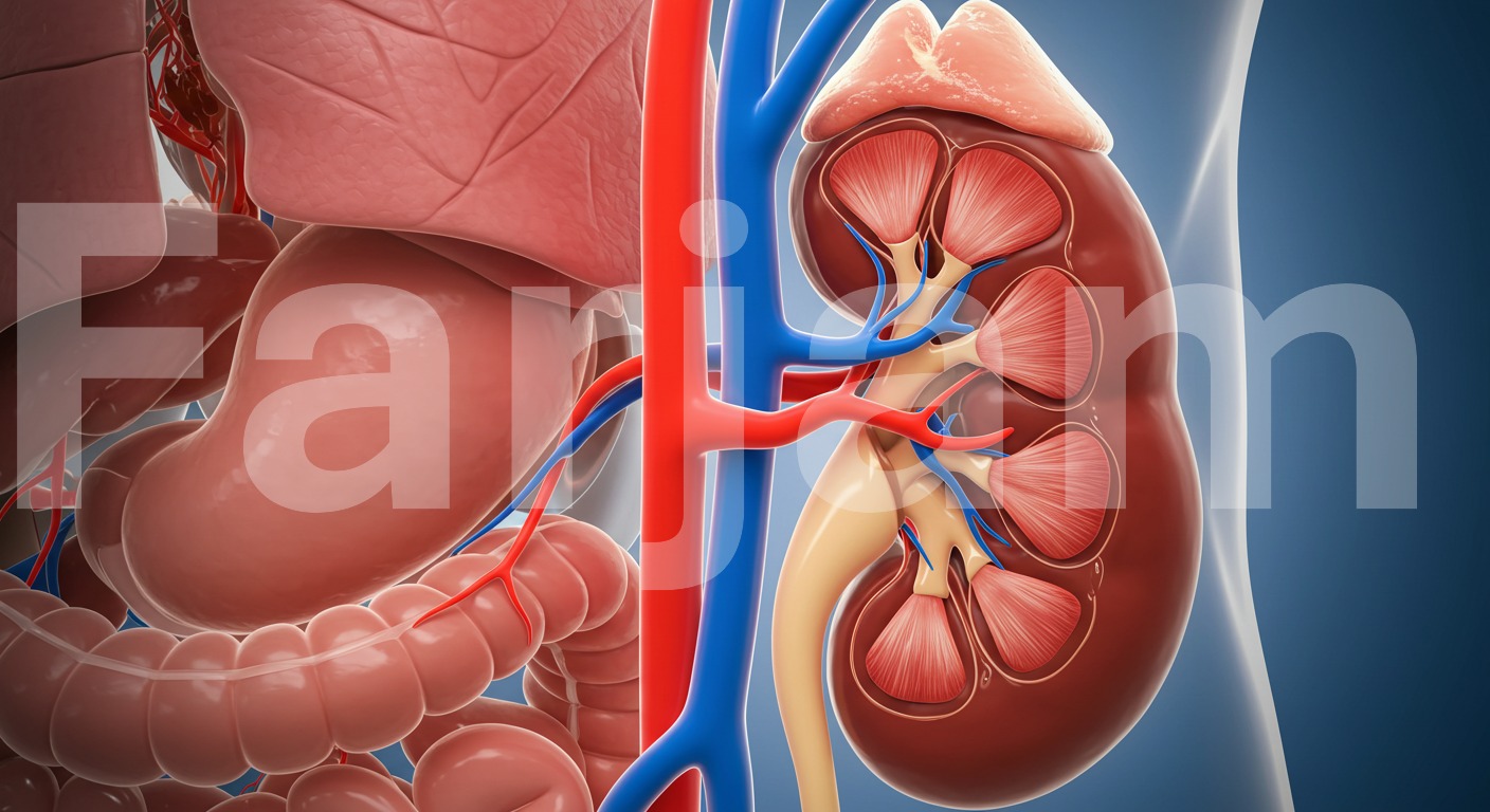 Human Kidney Anatomy Model