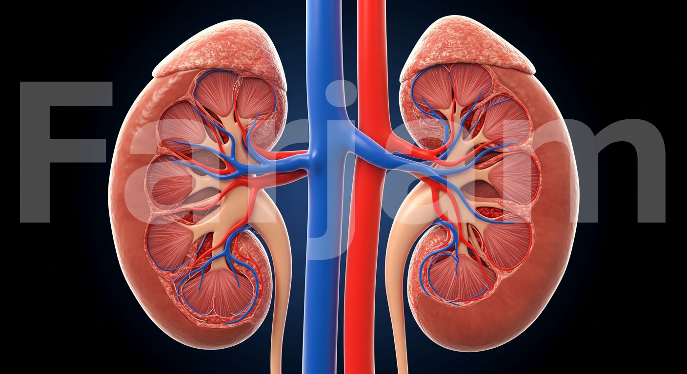 Human Kidney Anatomy Model