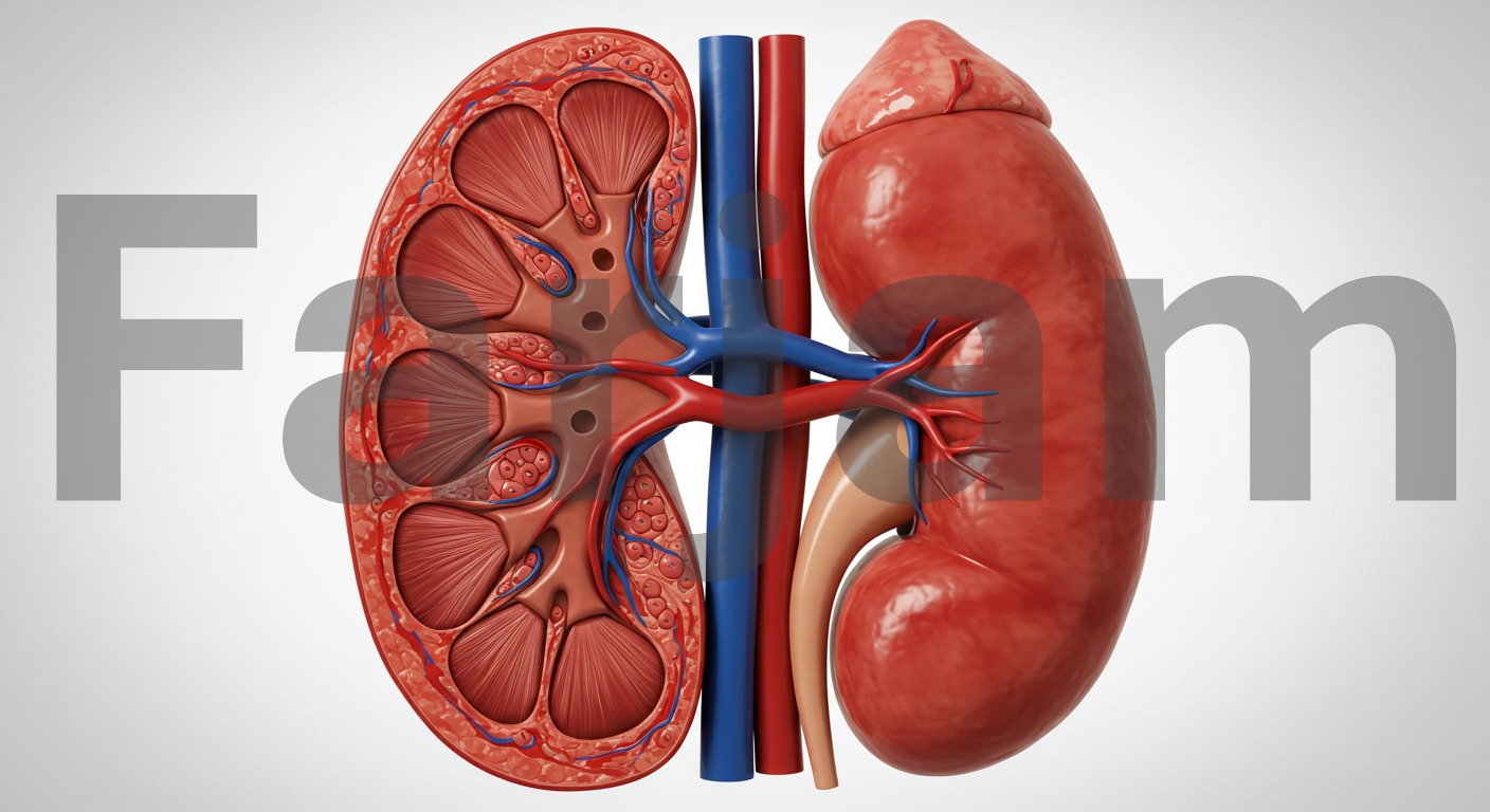 Human Kidney Anatomy Model