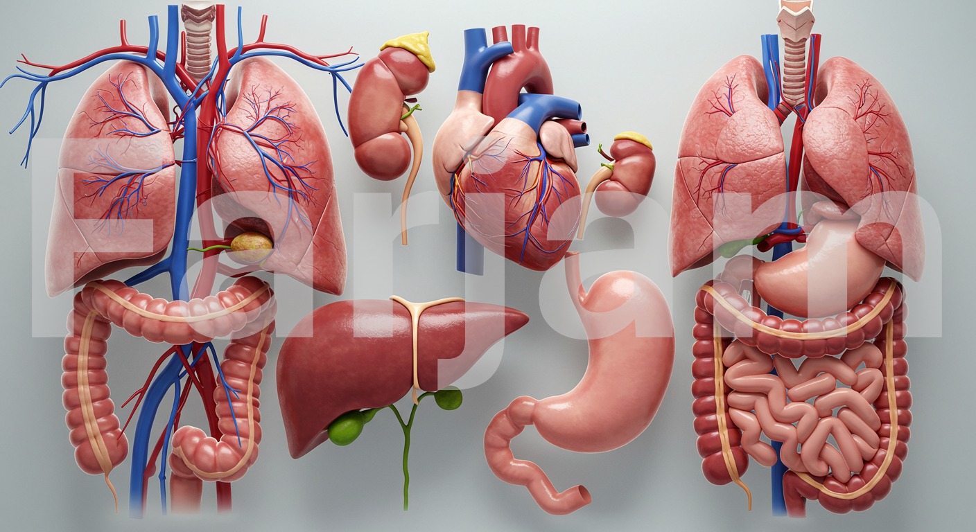 Human Internal Organs Anatomical Model