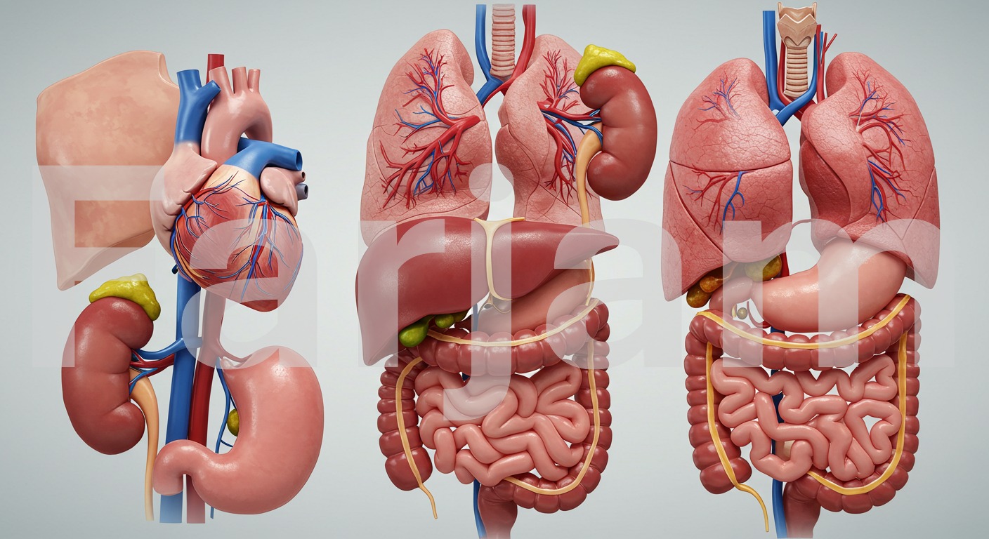 Human Internal Organs Anatomical Model