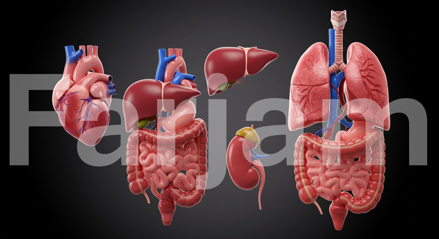 Human Organs Anatomy Model Set