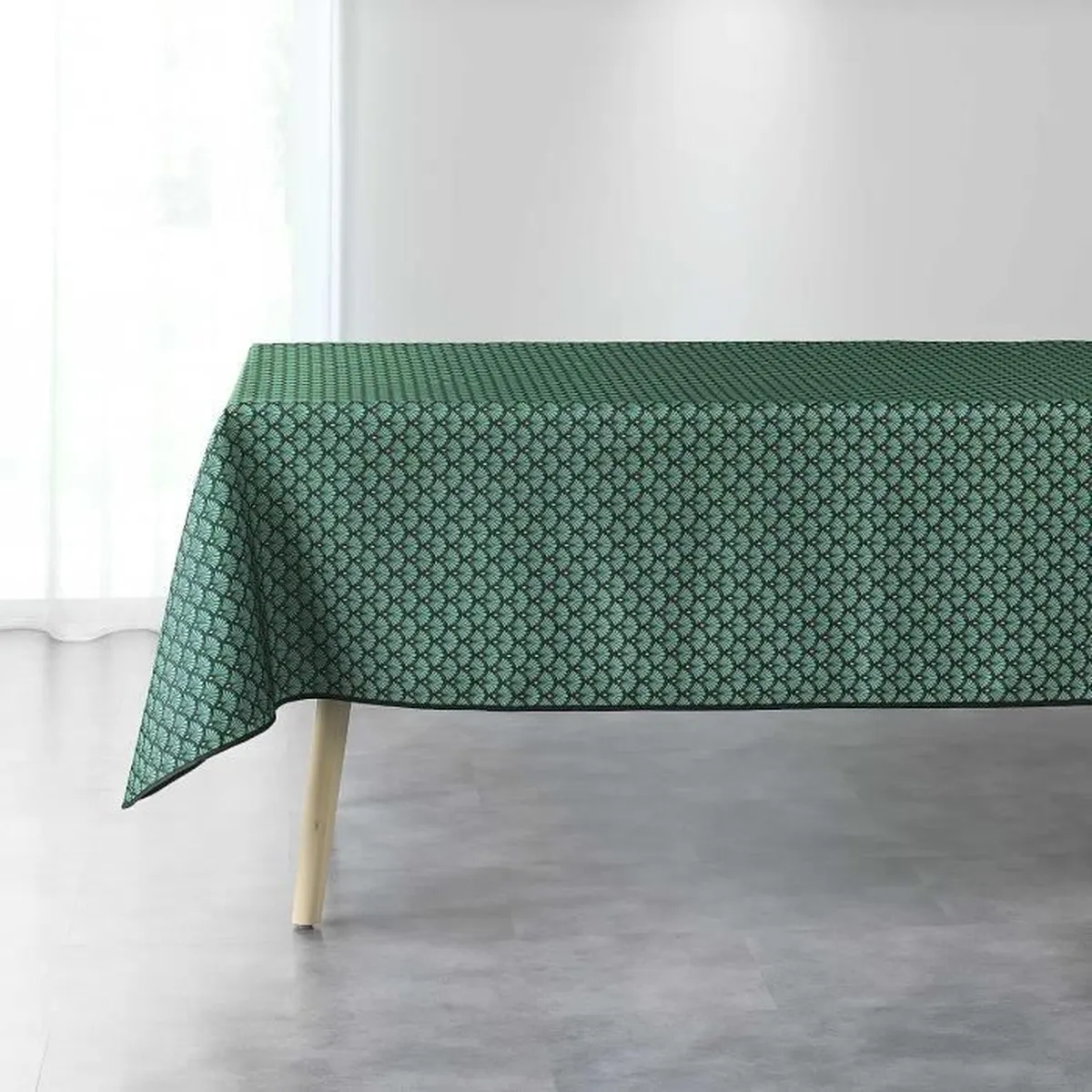 Nappe Rectangulaire Motif Manuella Verte
