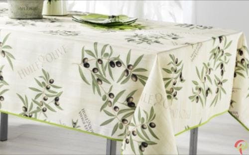 Nappe Rectangulaire Provençal Olive ècru