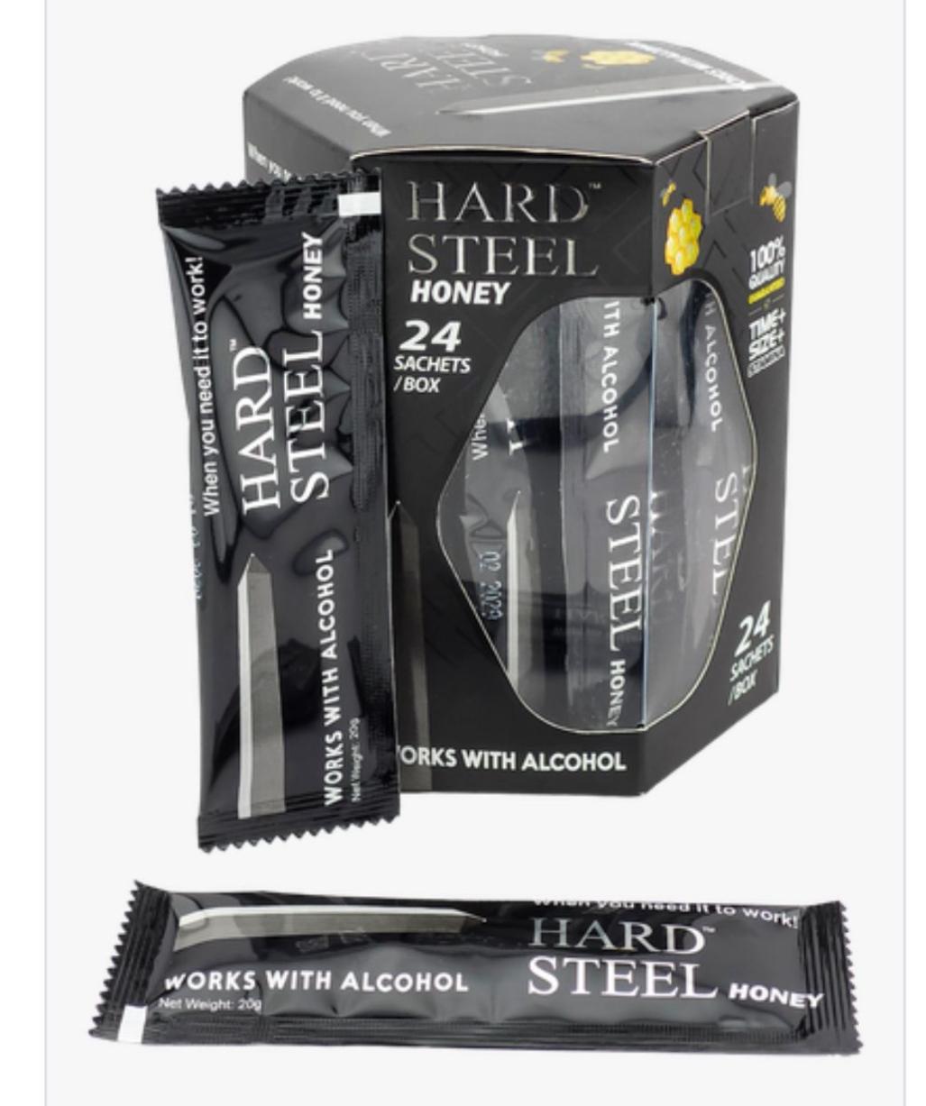 Hard Steel Honey - 24 Sachets (20g Each)