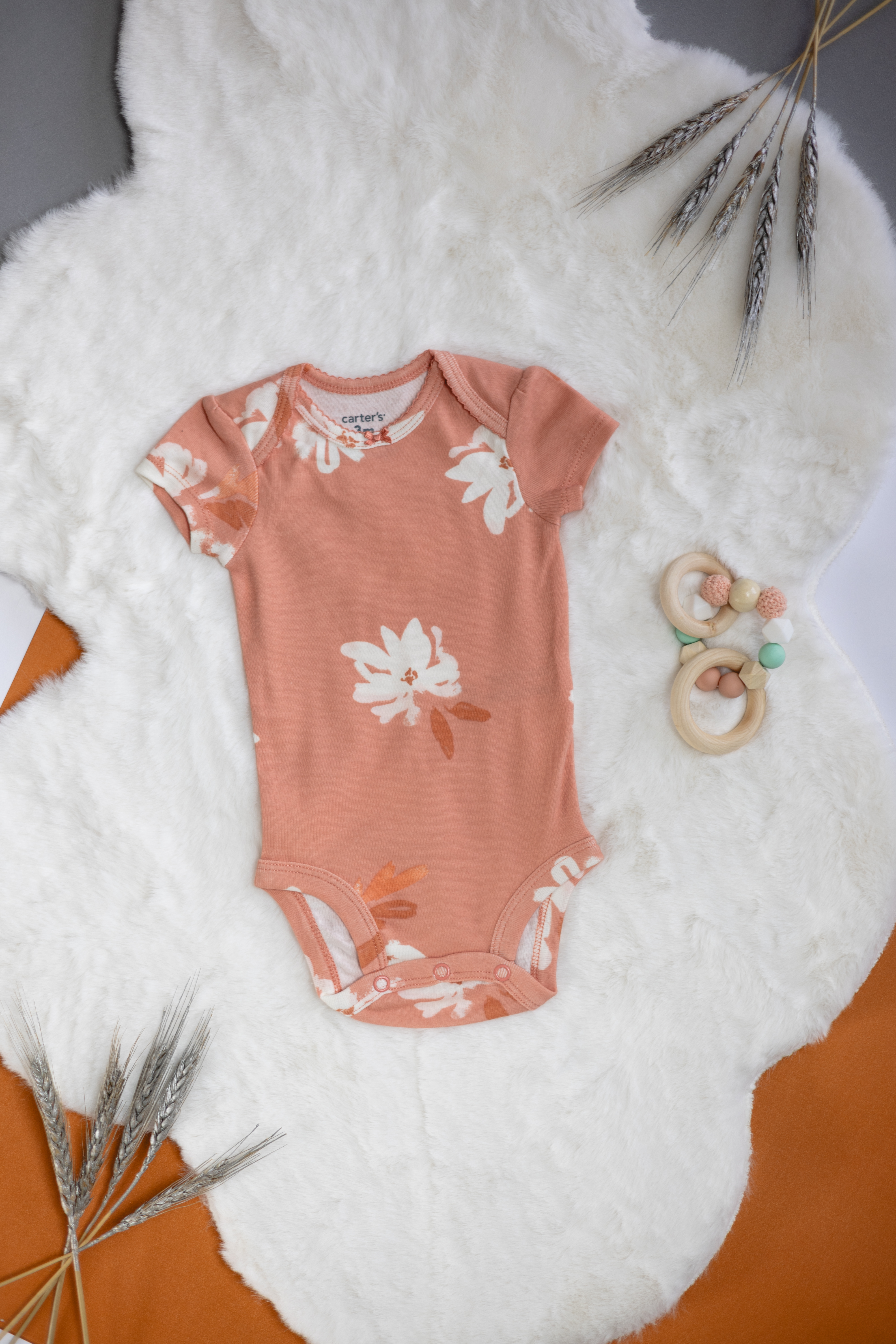 Set de 5 Bodysuits Rosa de Manga Corta