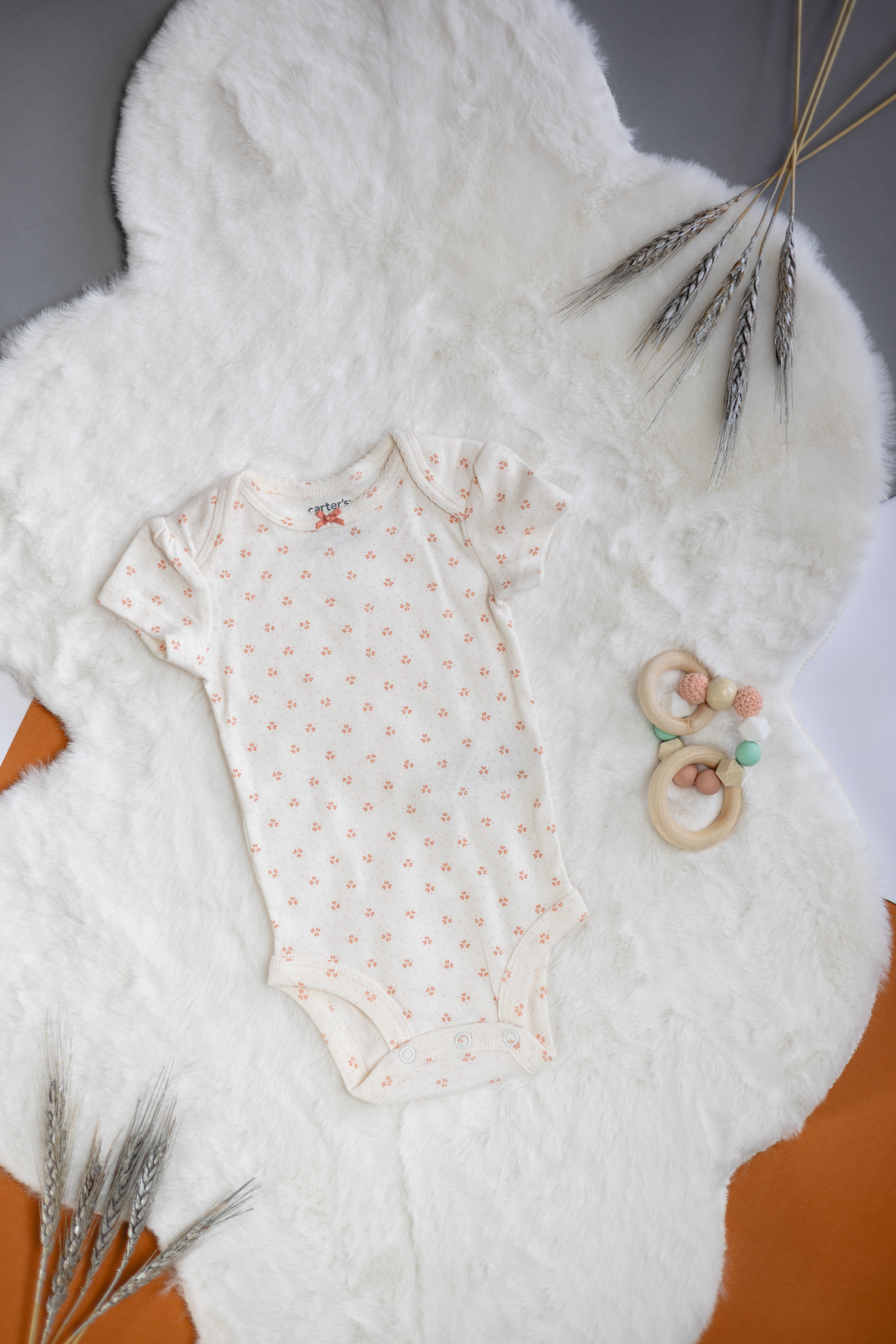 Set de 5 Bodysuits Rosa de Manga Corta