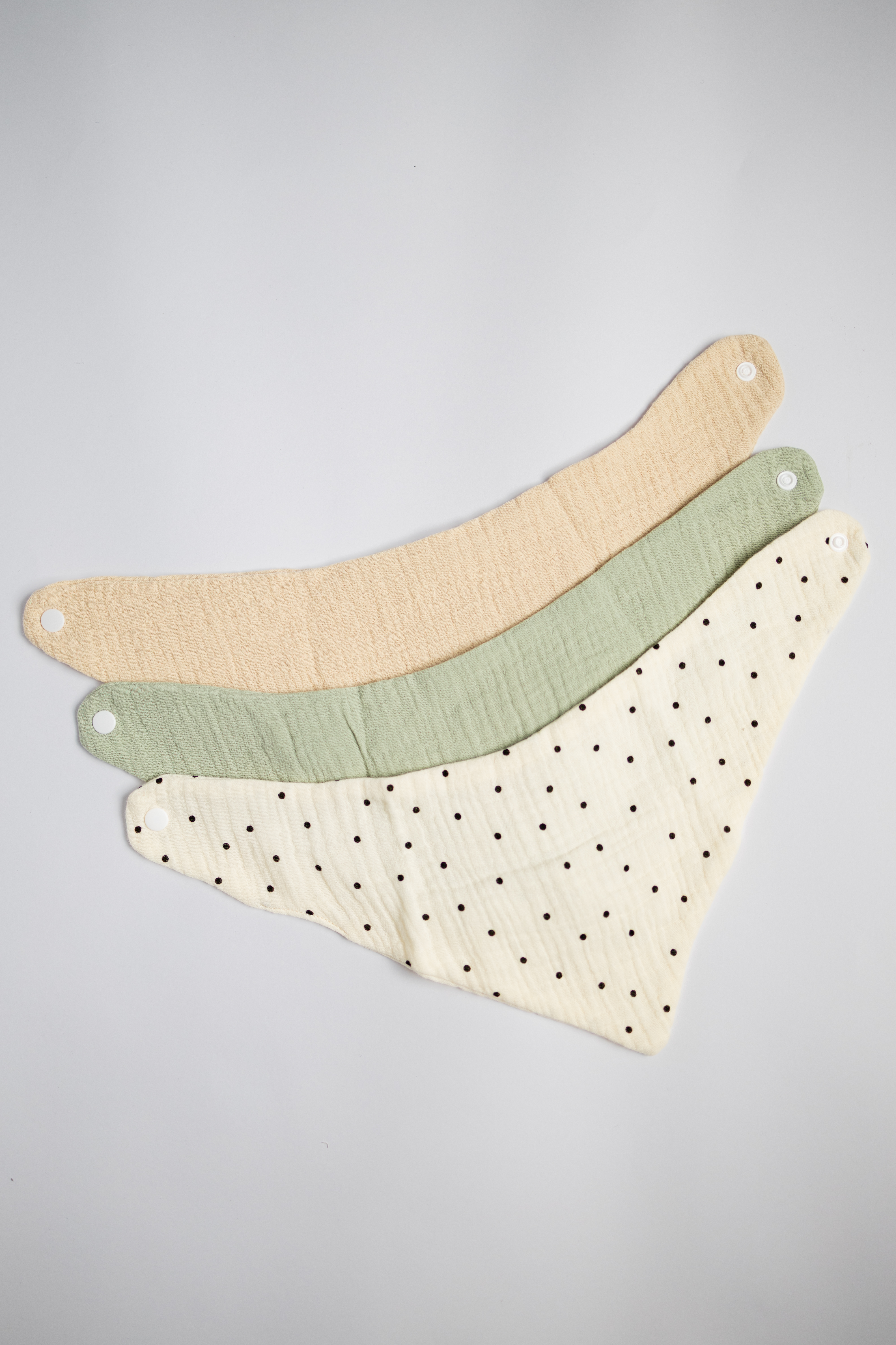 Babero Estampado o Liso para Bebés - 3 piezas