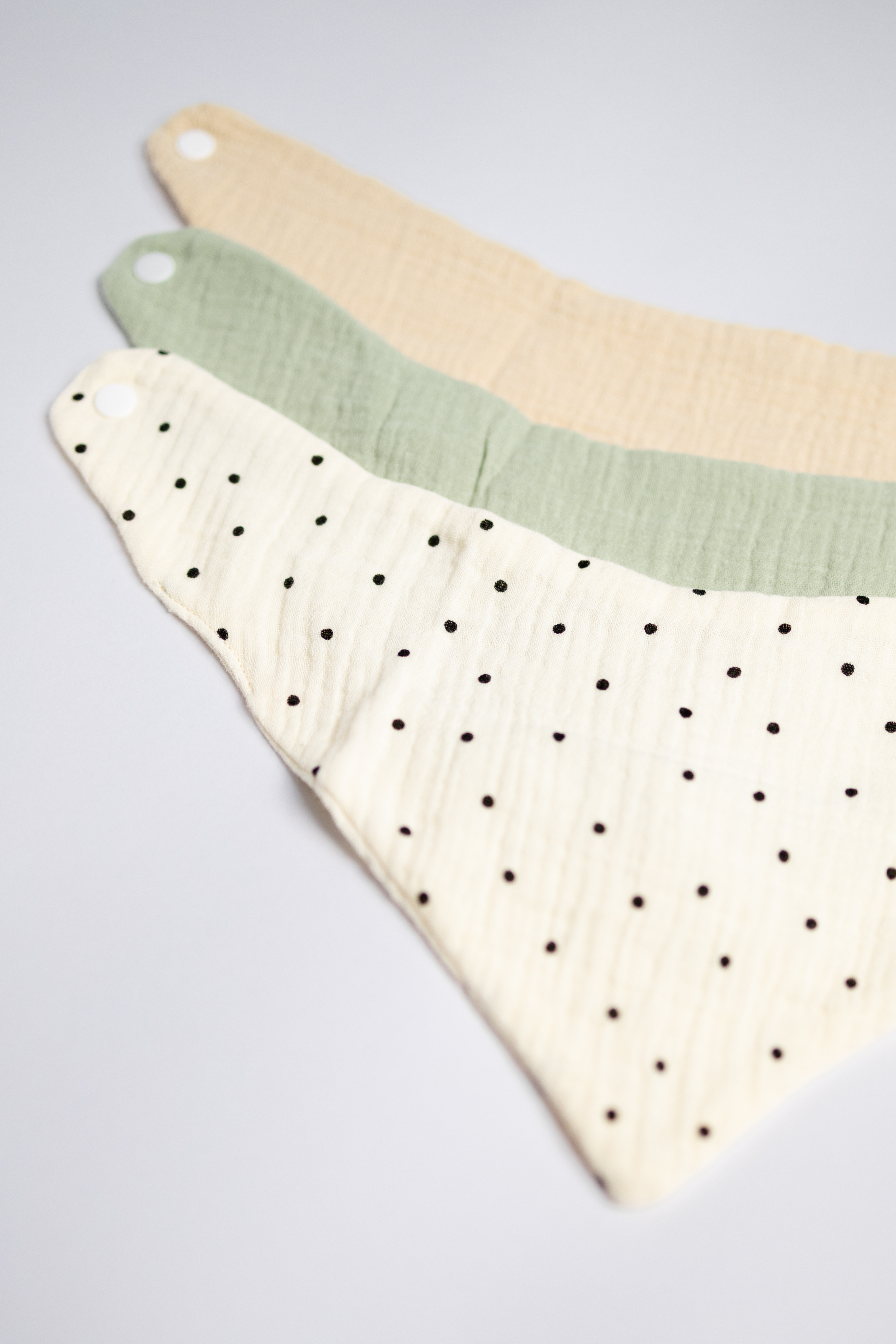 Babero Estampado o Liso para Bebés - 3 piezas