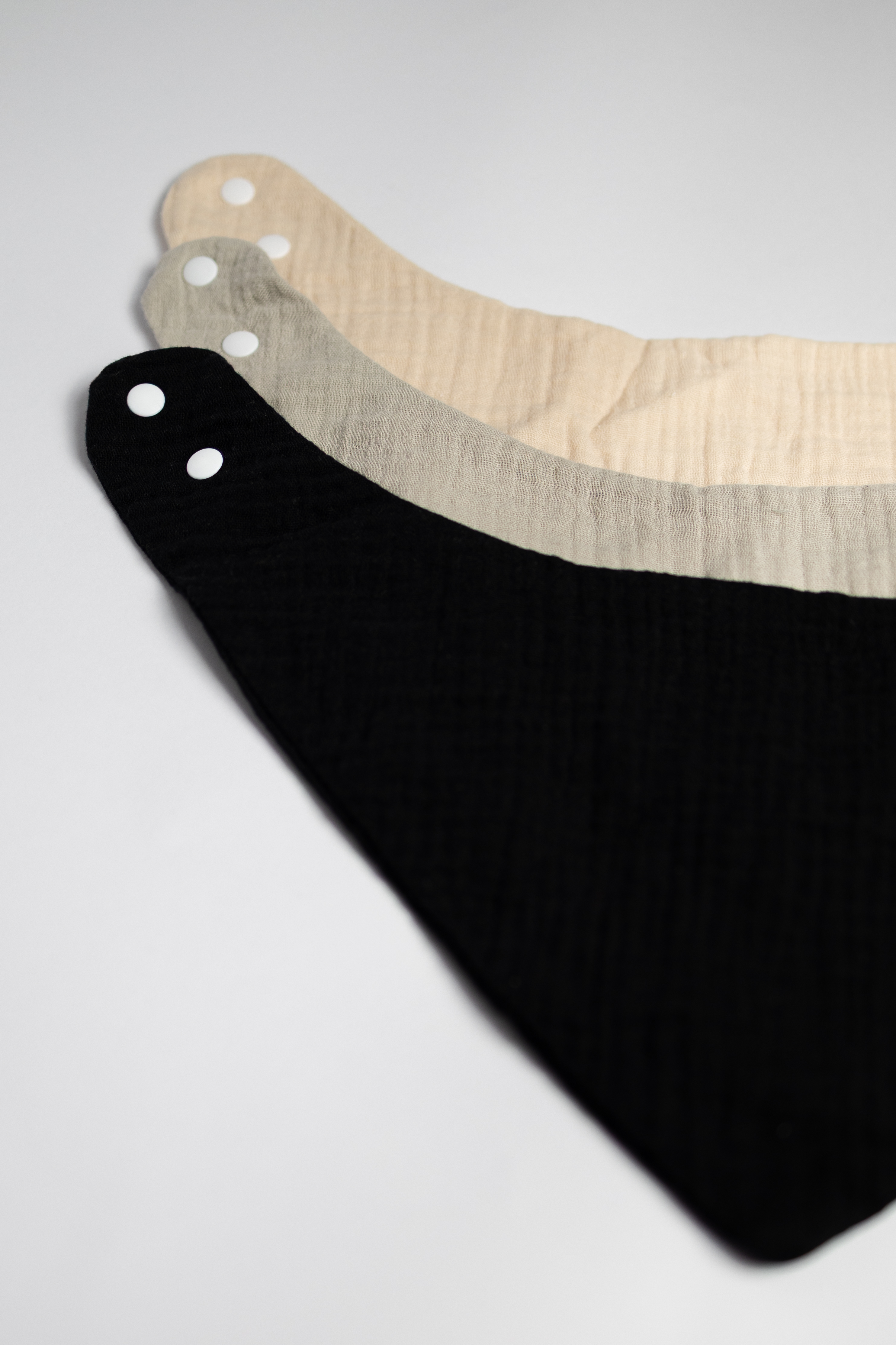 Babero Liso para Bebés - 3 piezas