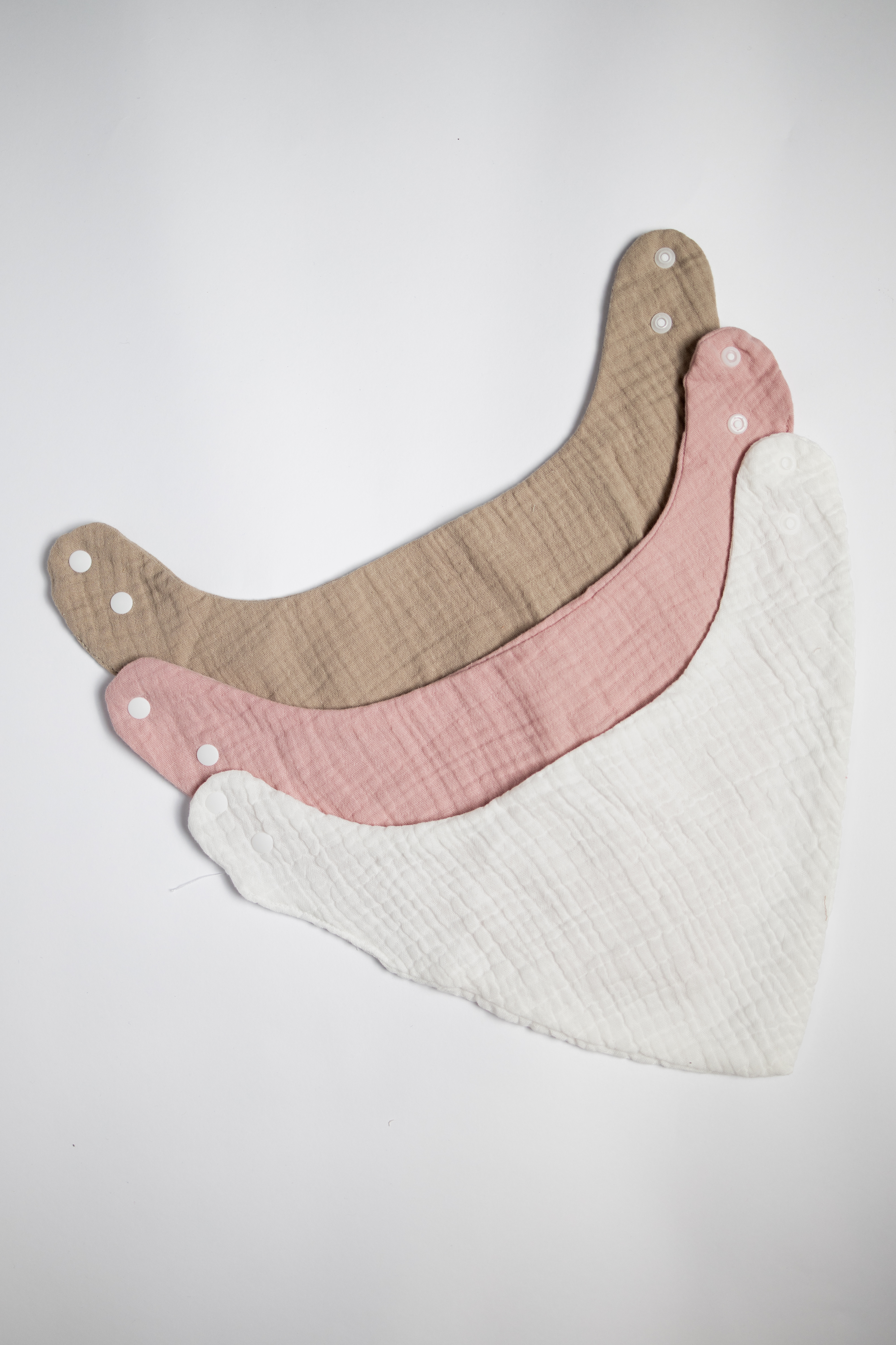 Babero Liso para Bebés - 3 piezas