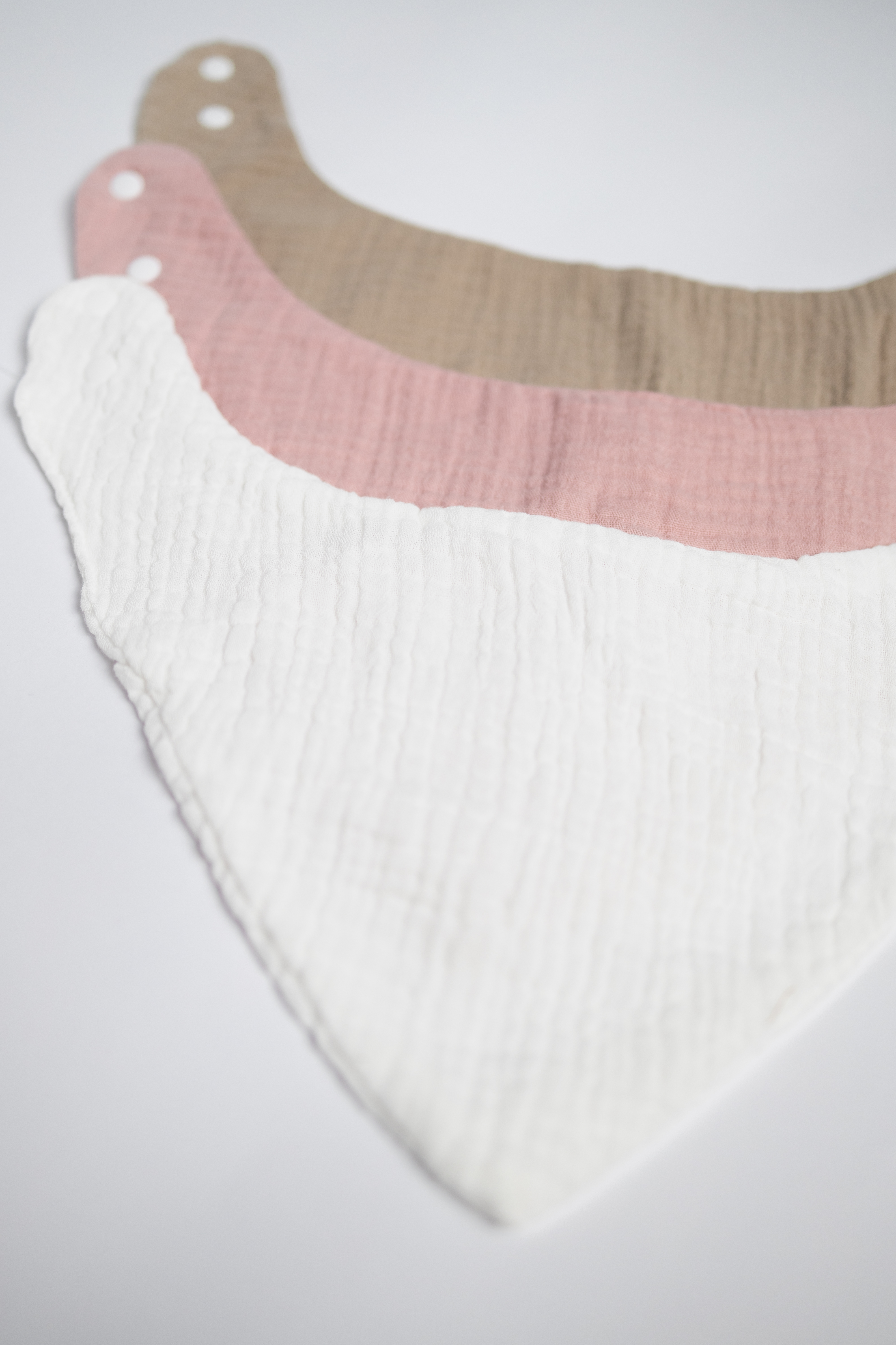 Babero Liso para Bebés - 3 piezas