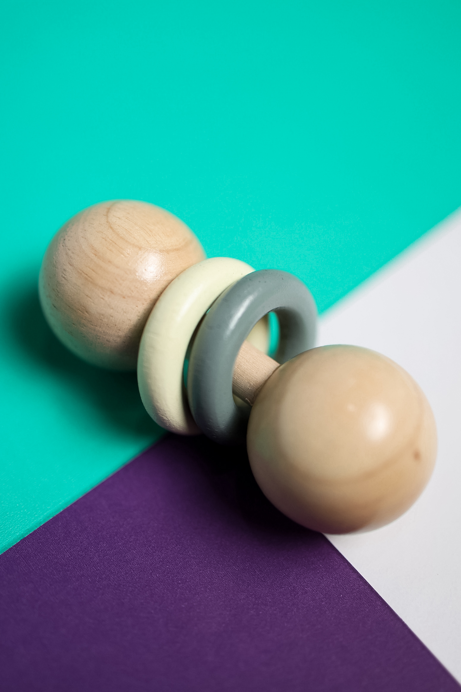 Sonajero de Madera para Bebé