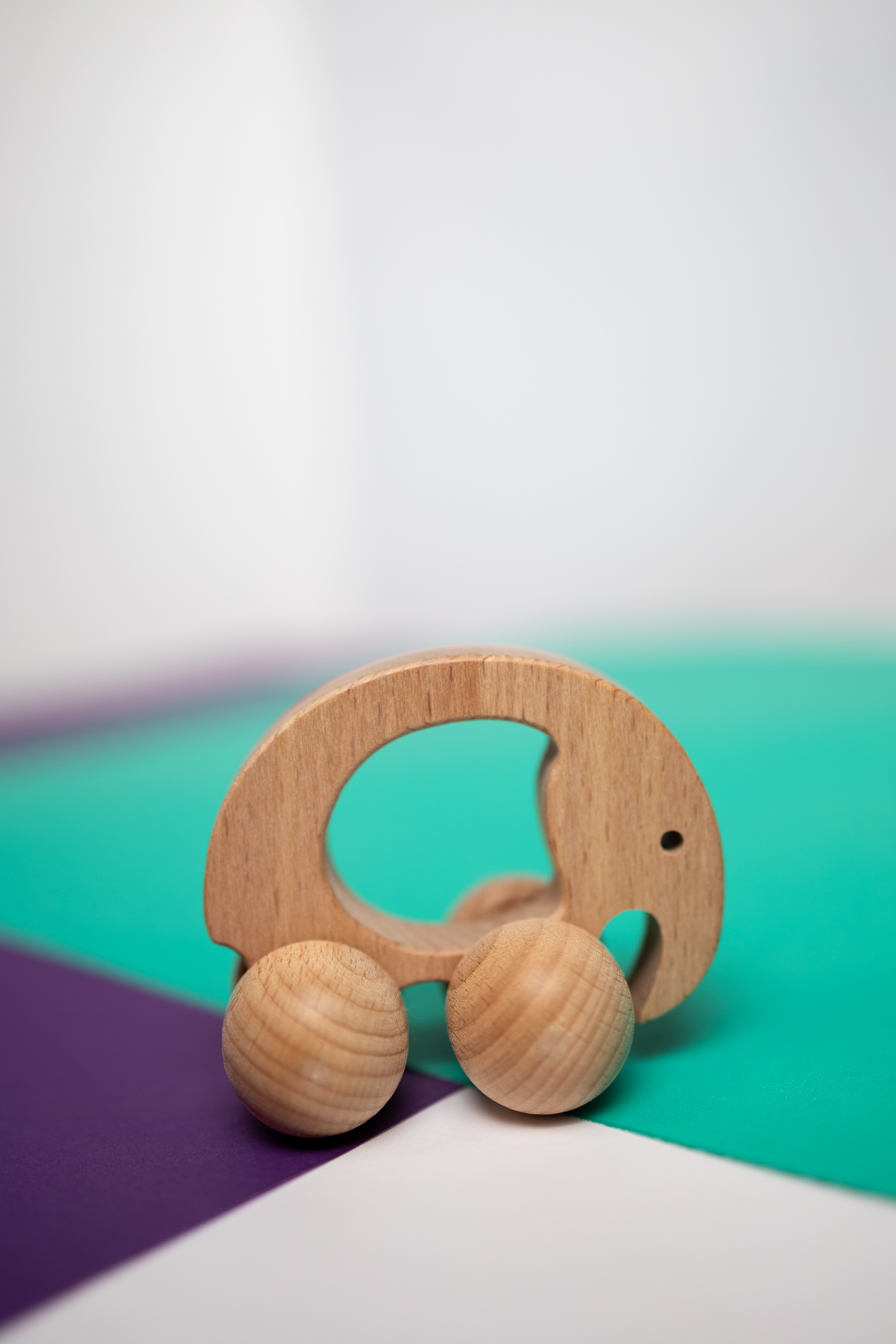 Carrito de Madera con 4 Ruedas 