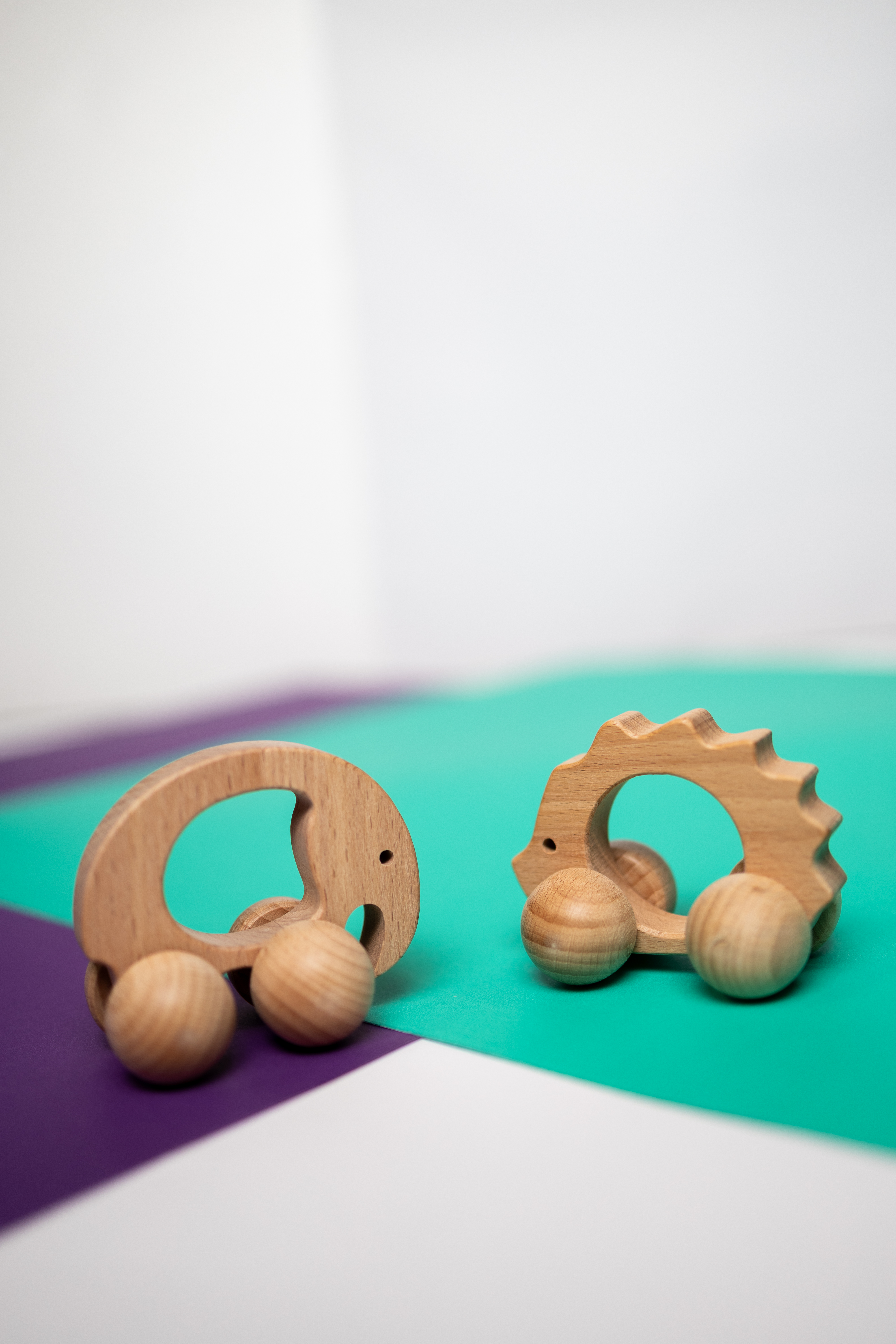 Carrito de Madera con 4 Ruedas