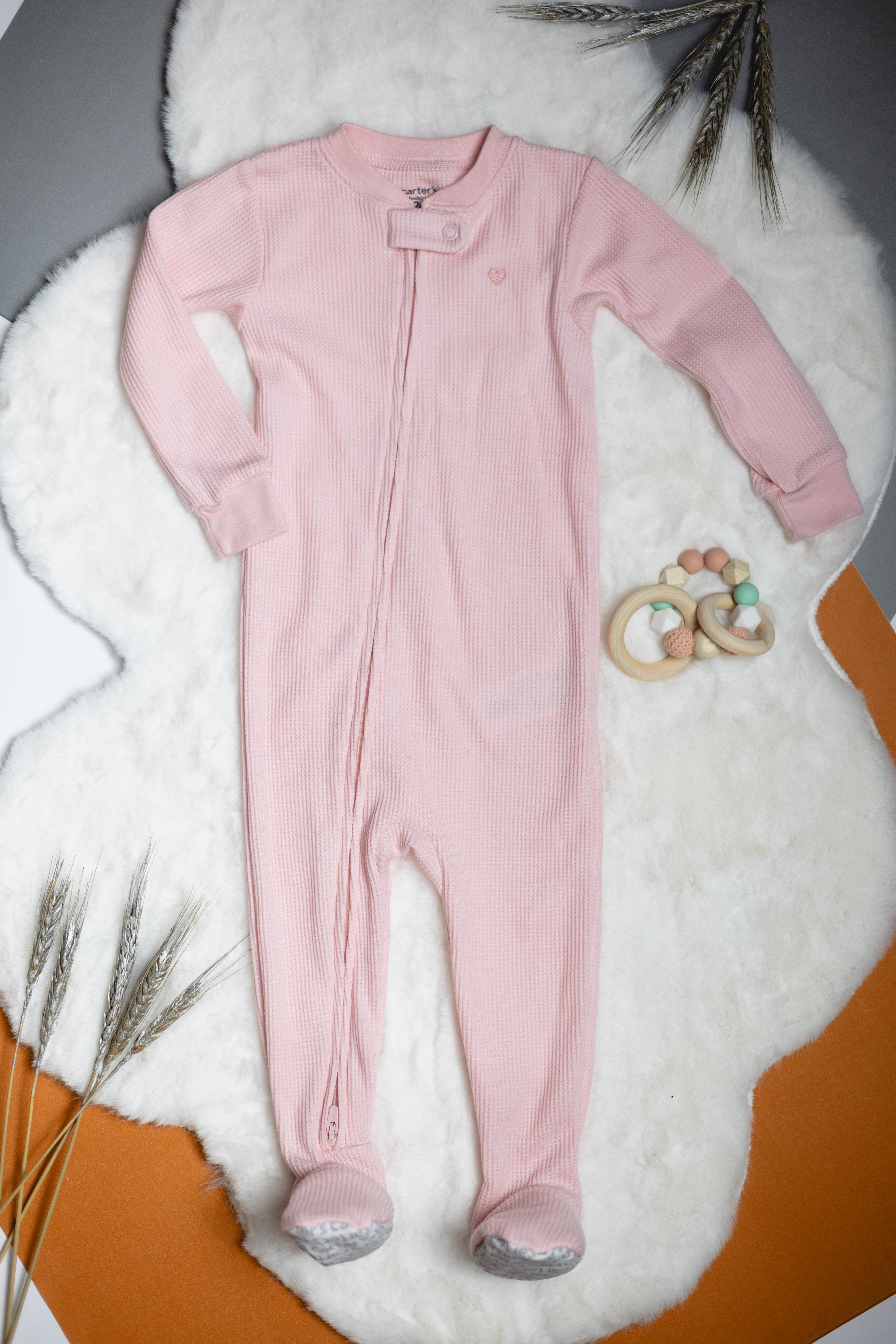 Pijama Waffle con Corazón