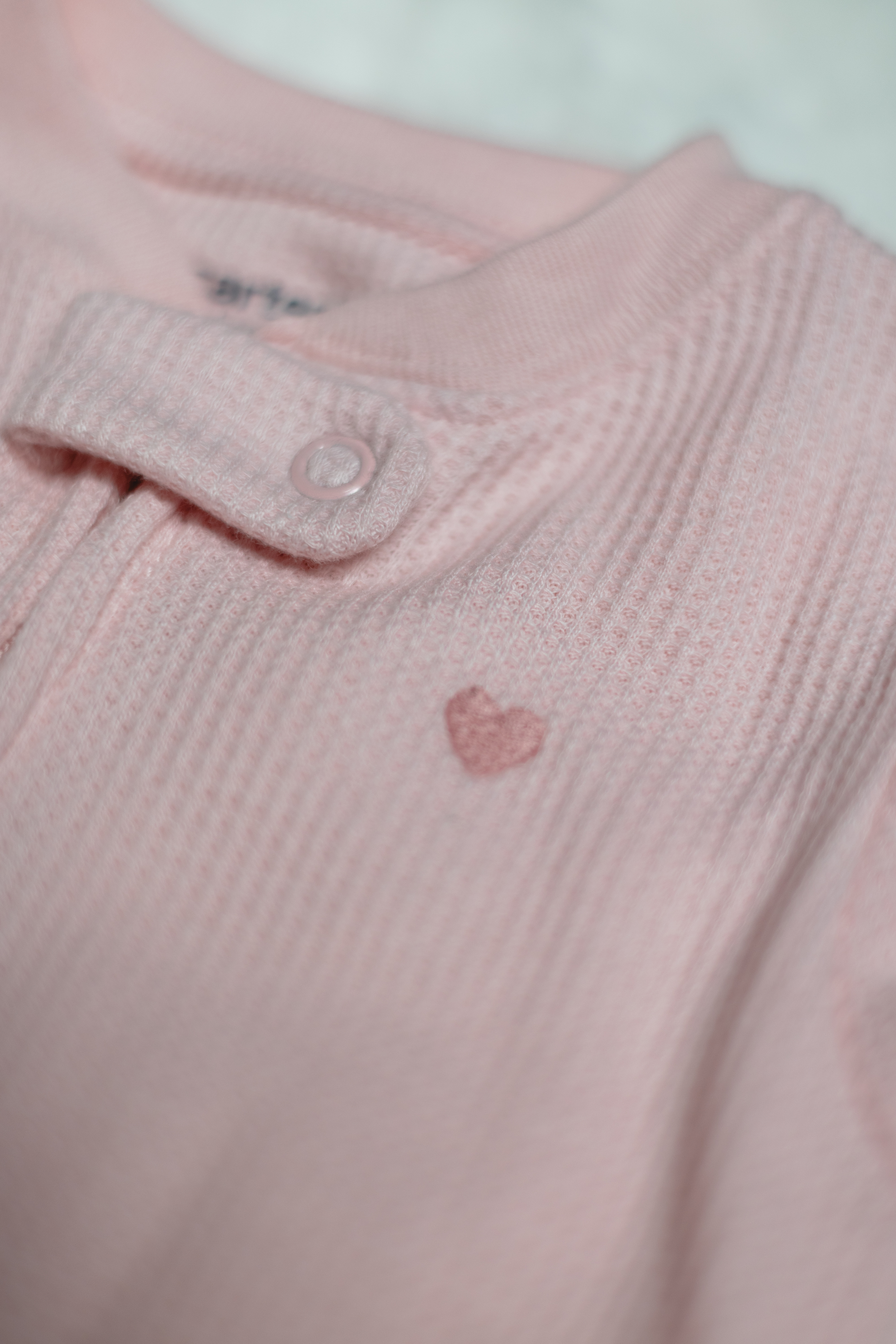 Pijama Waffle con Corazón 