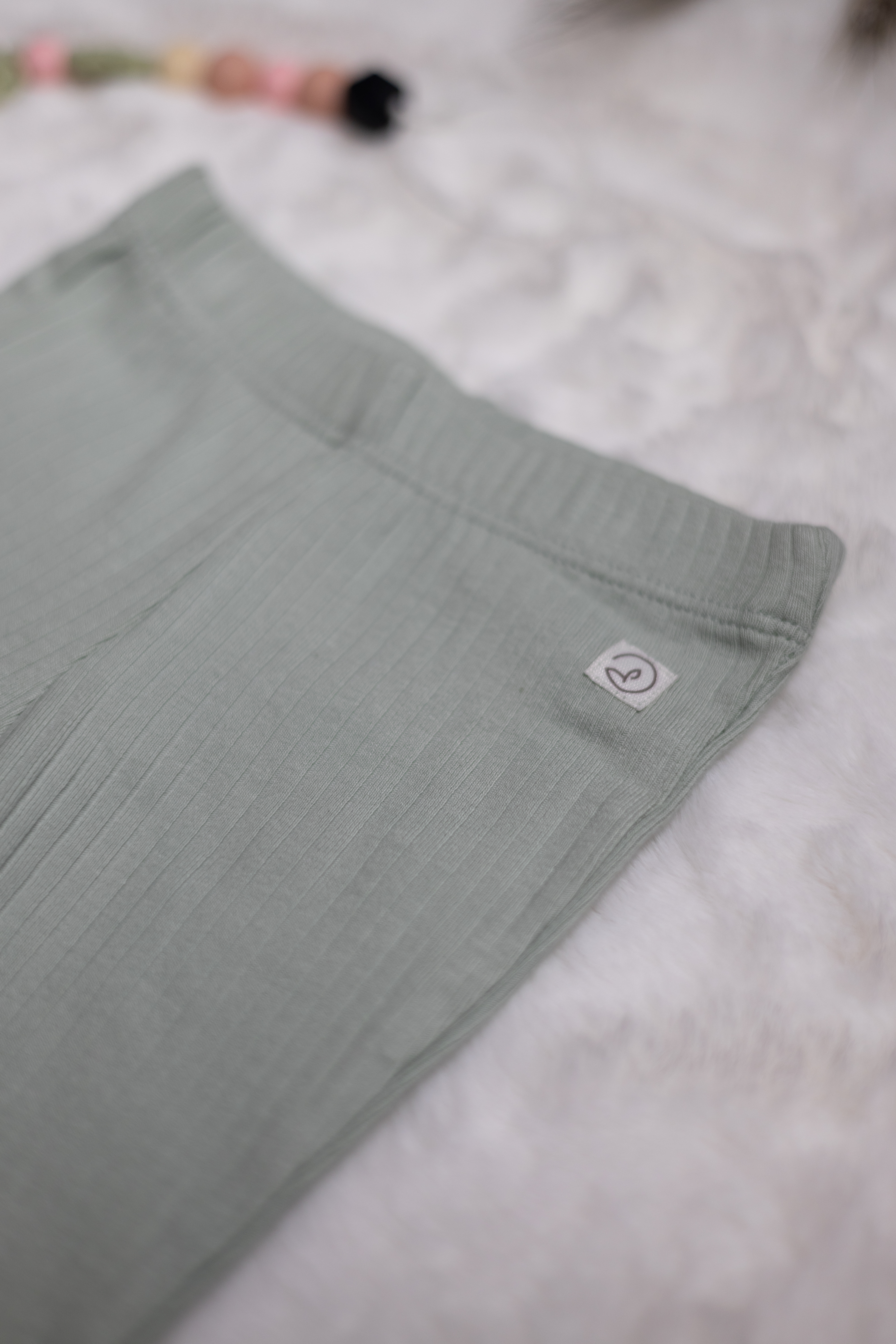 Set de 2 Leggings Acanalados de Algodón Orgánico