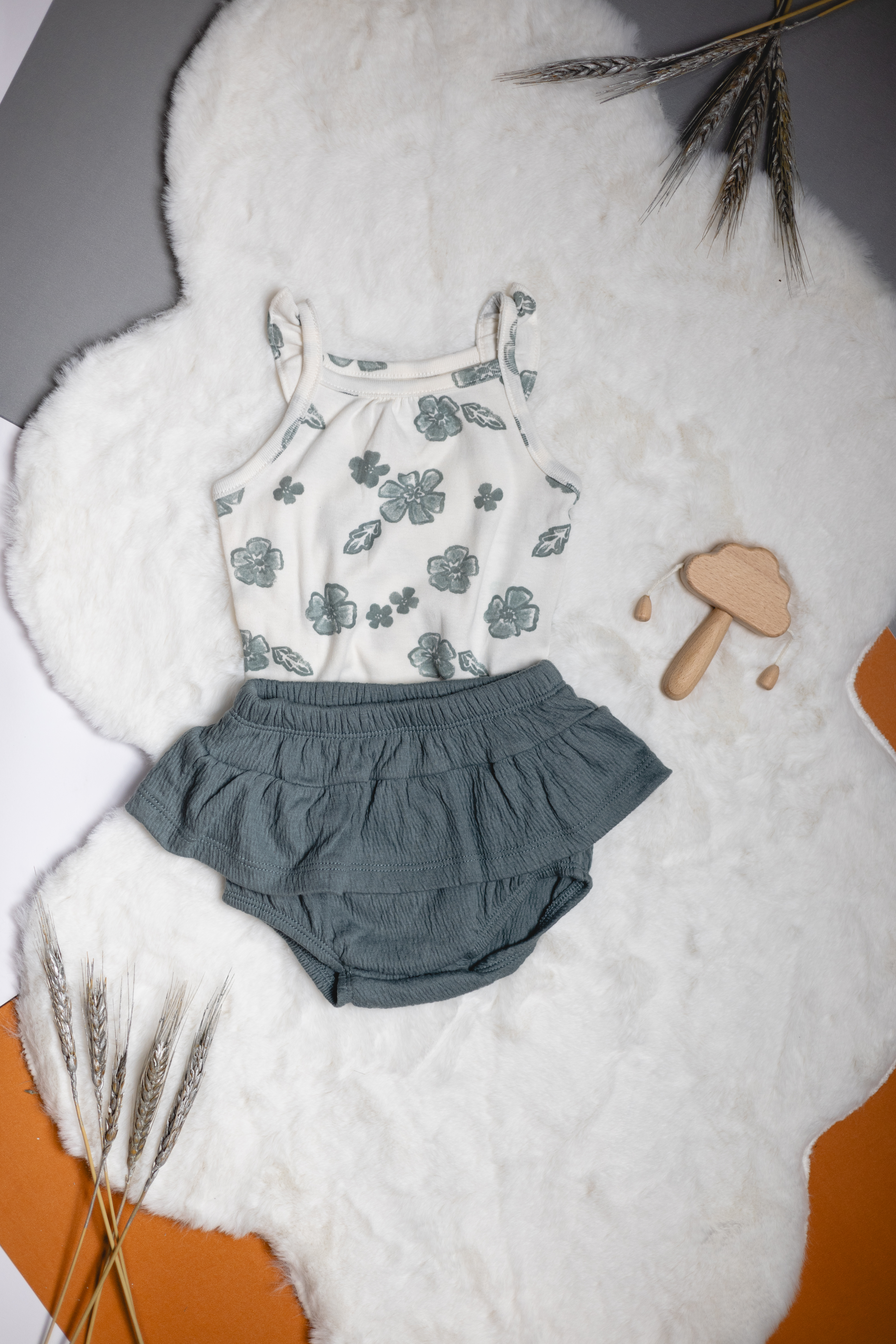 Set de 2 Piezas – Body  Floral y Short