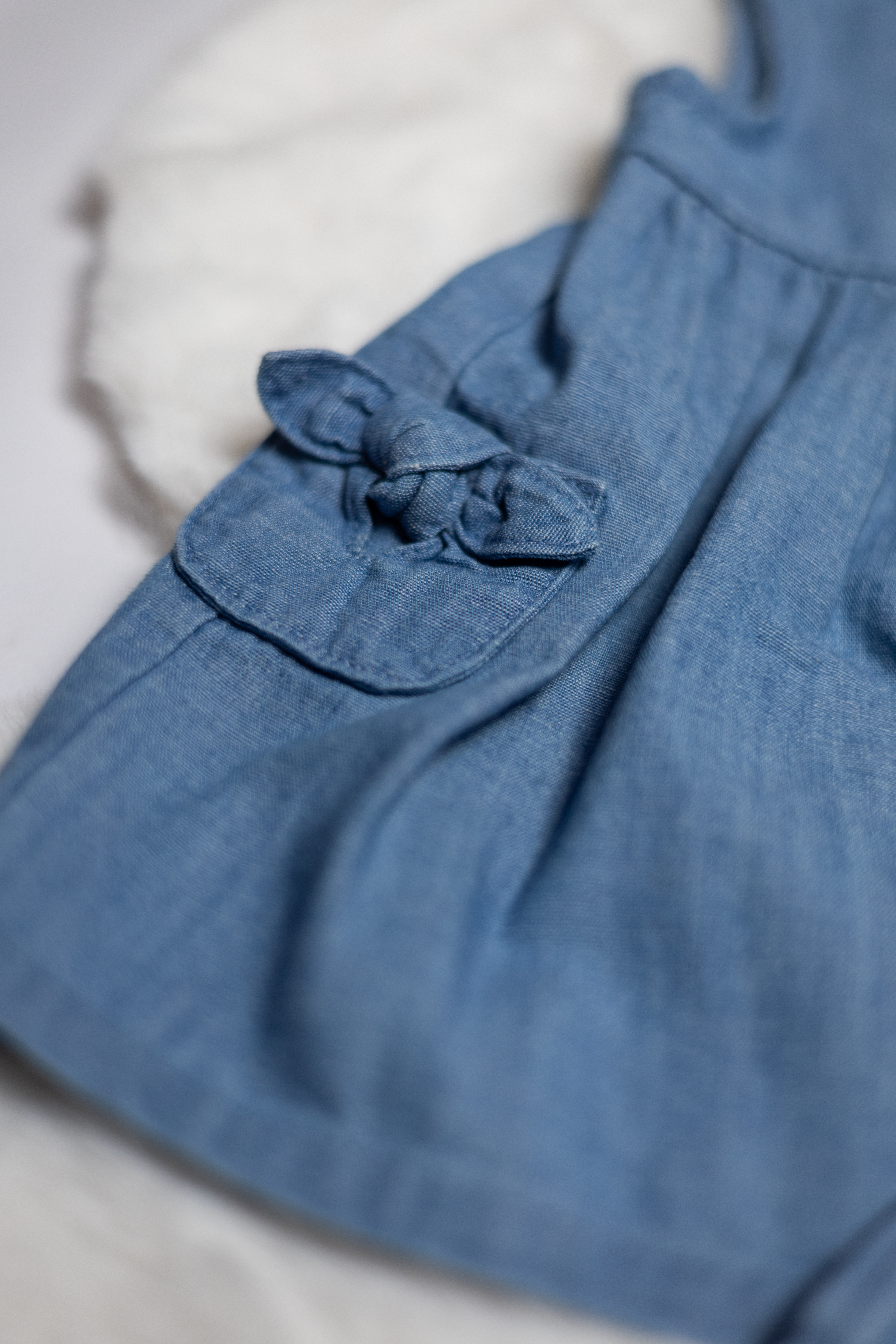 Vestido de Algodón Chambray