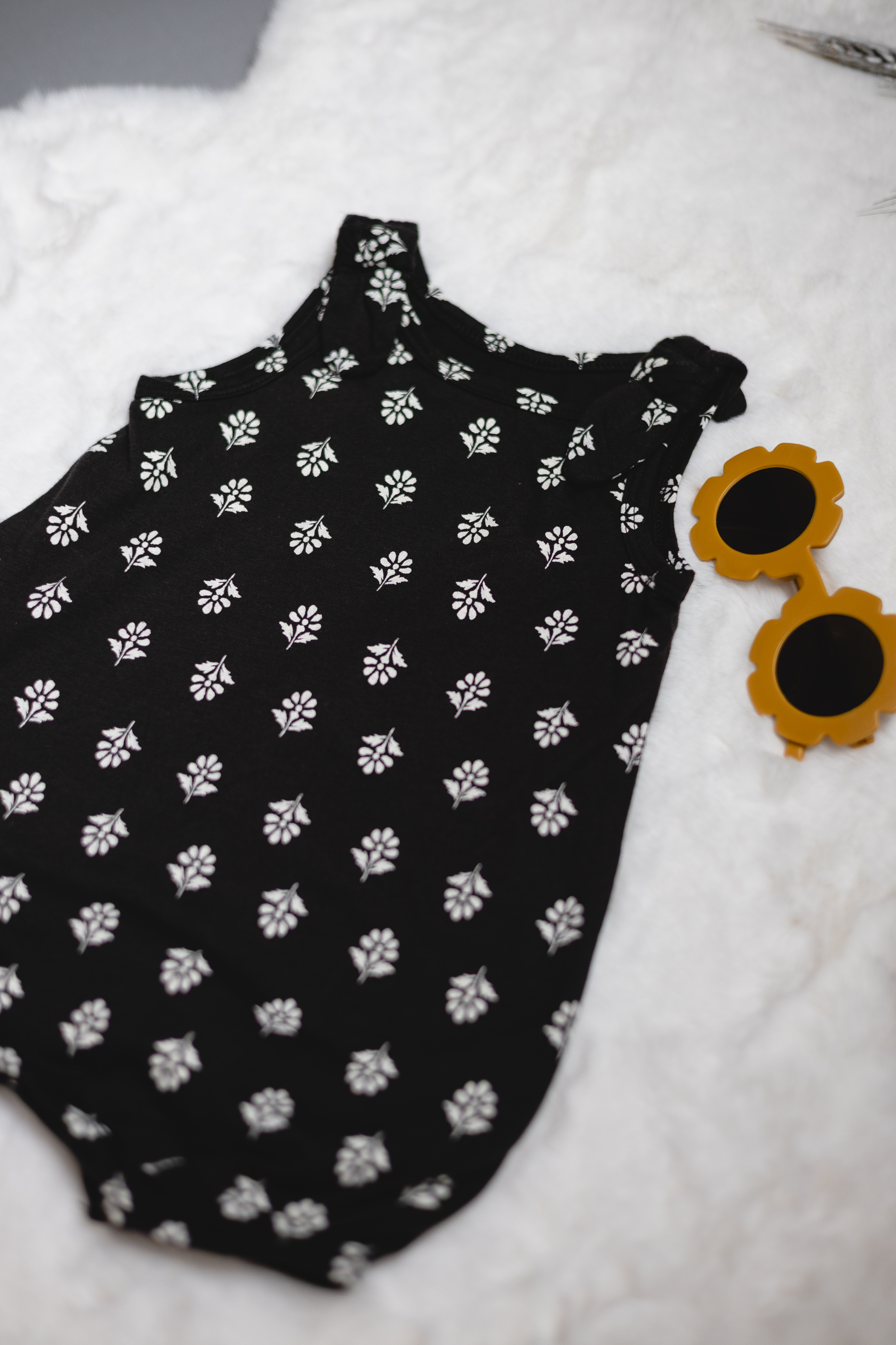 Enterizo de Algodón con Estampado Floral – Sin Mangas