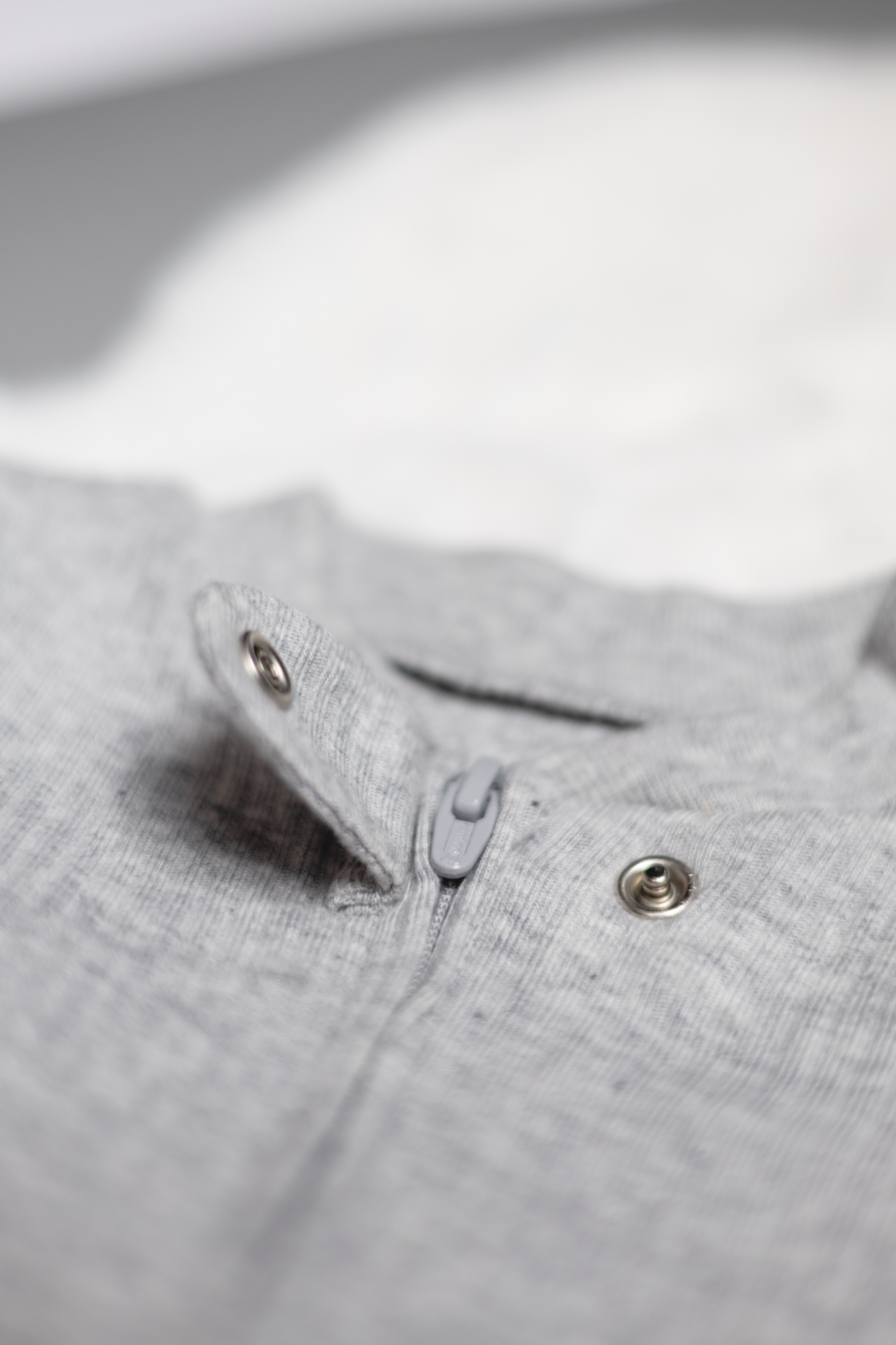 Pijama Enteriza de Algodón Acanalado con Cierre de Doble Vía