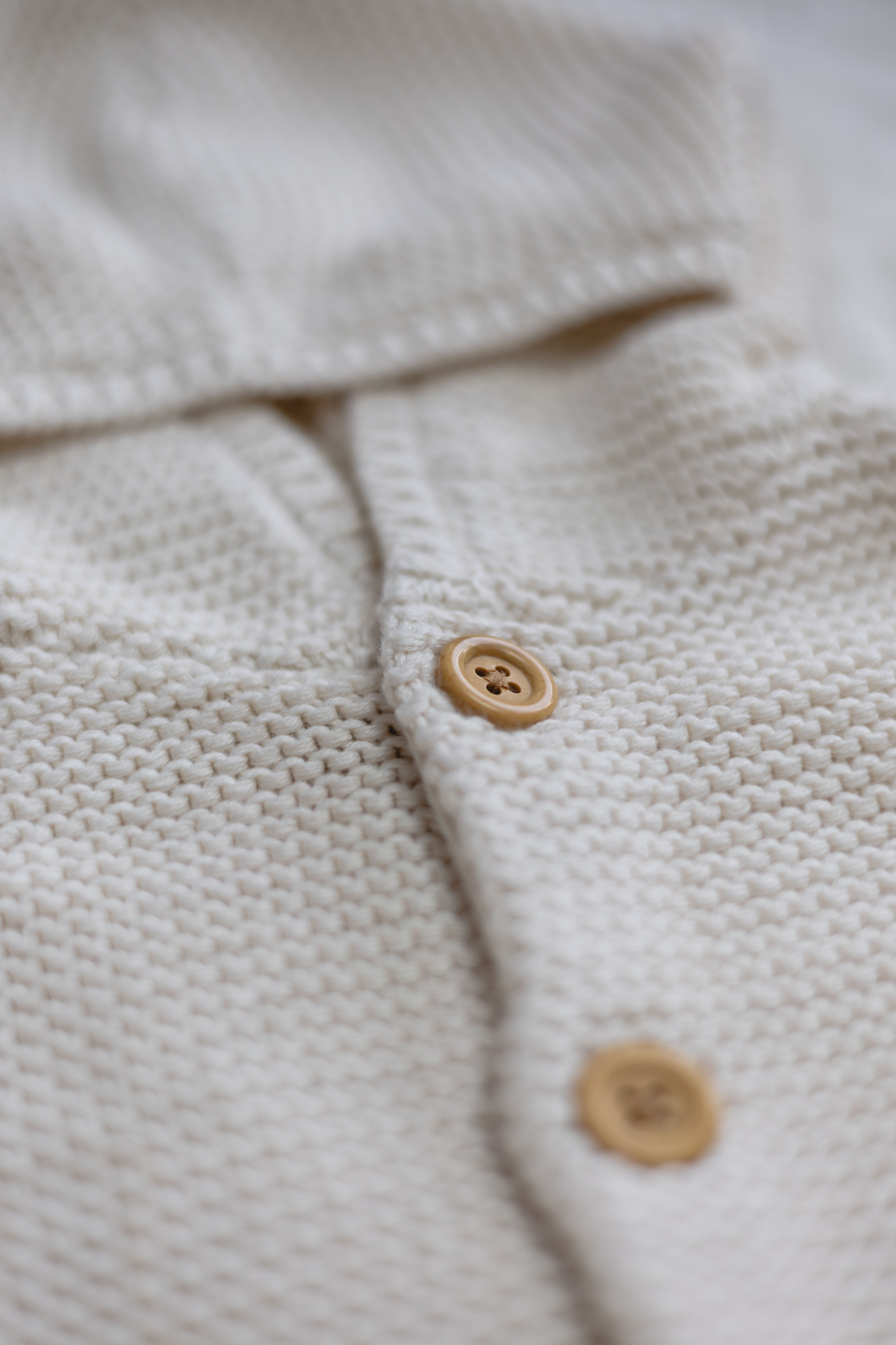 Cárdigan de Punto con Capucha de Algodón Orgánico