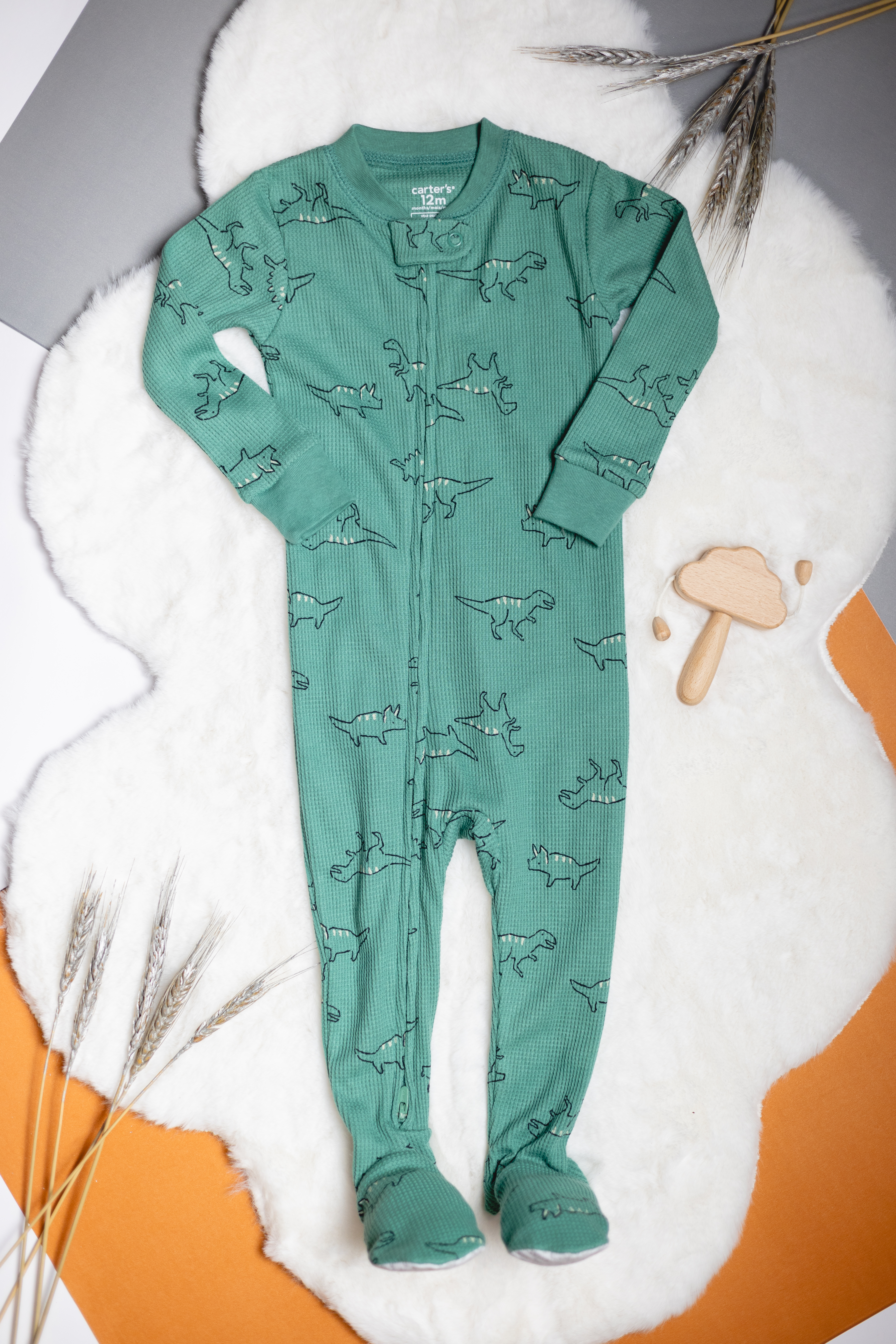 Pijama Waffle con Dinosaurios