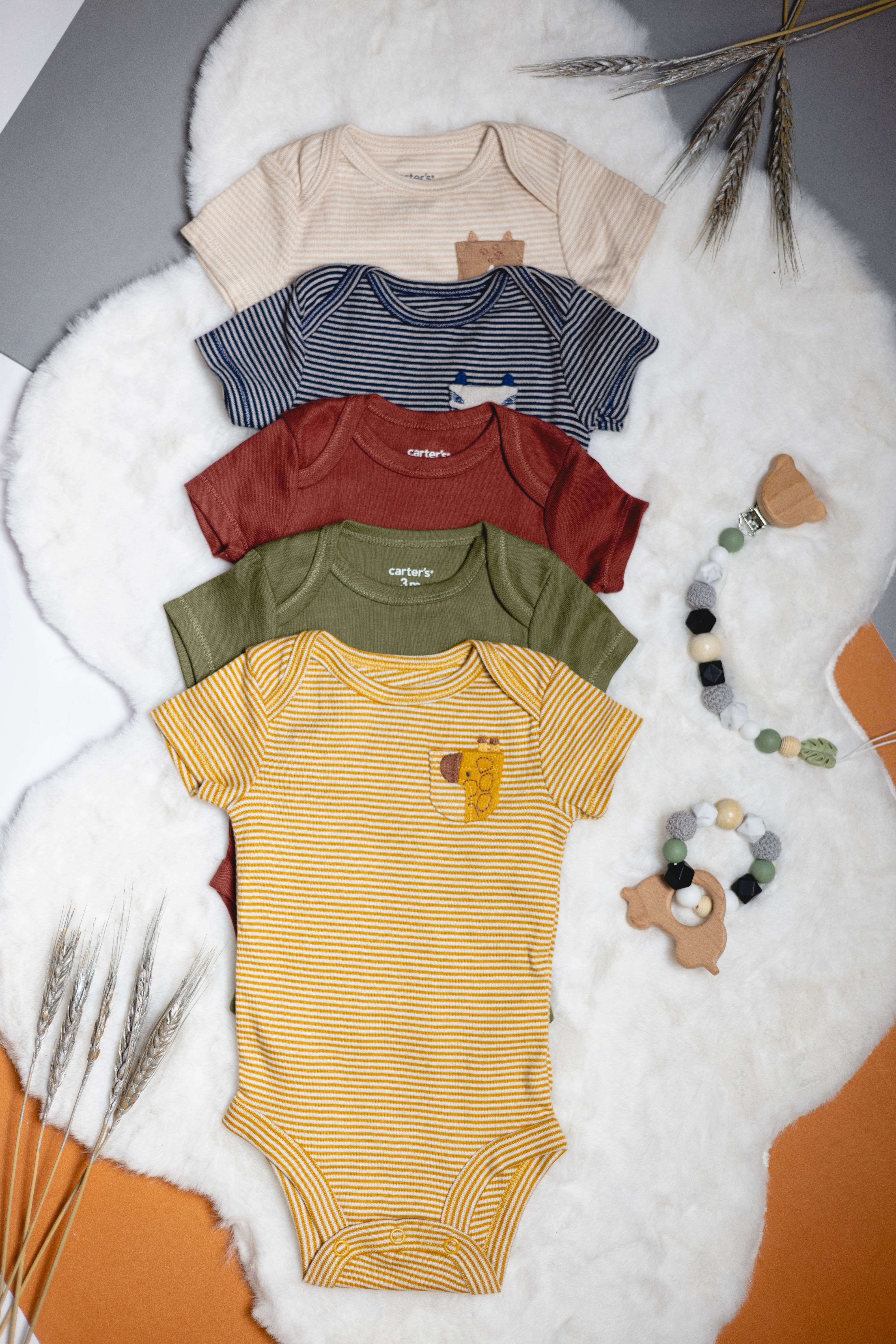 Set de 5 Bodysuits de Manga Corta