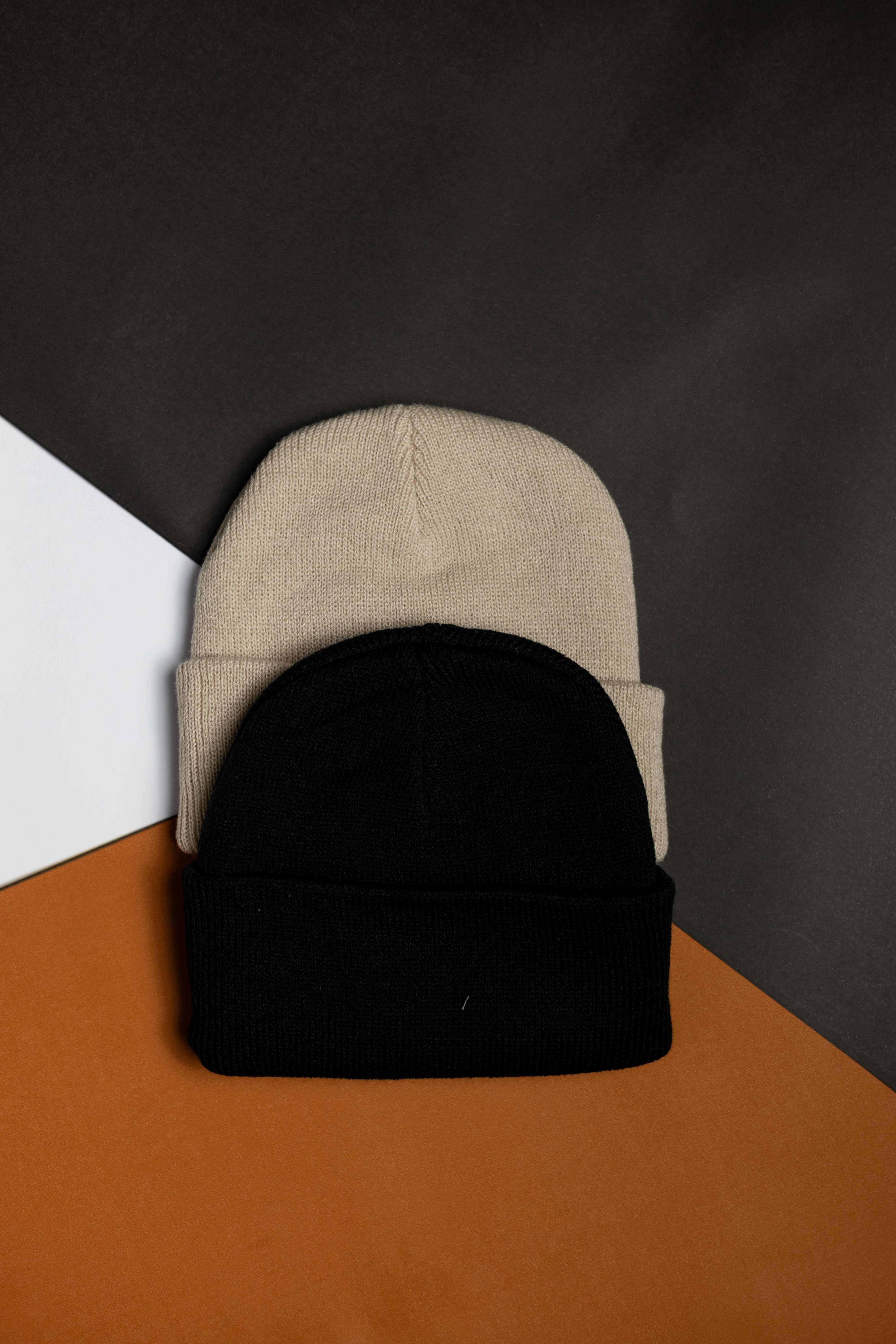 Set de Dos Gorros de Punto para Bebé - Estilo básico