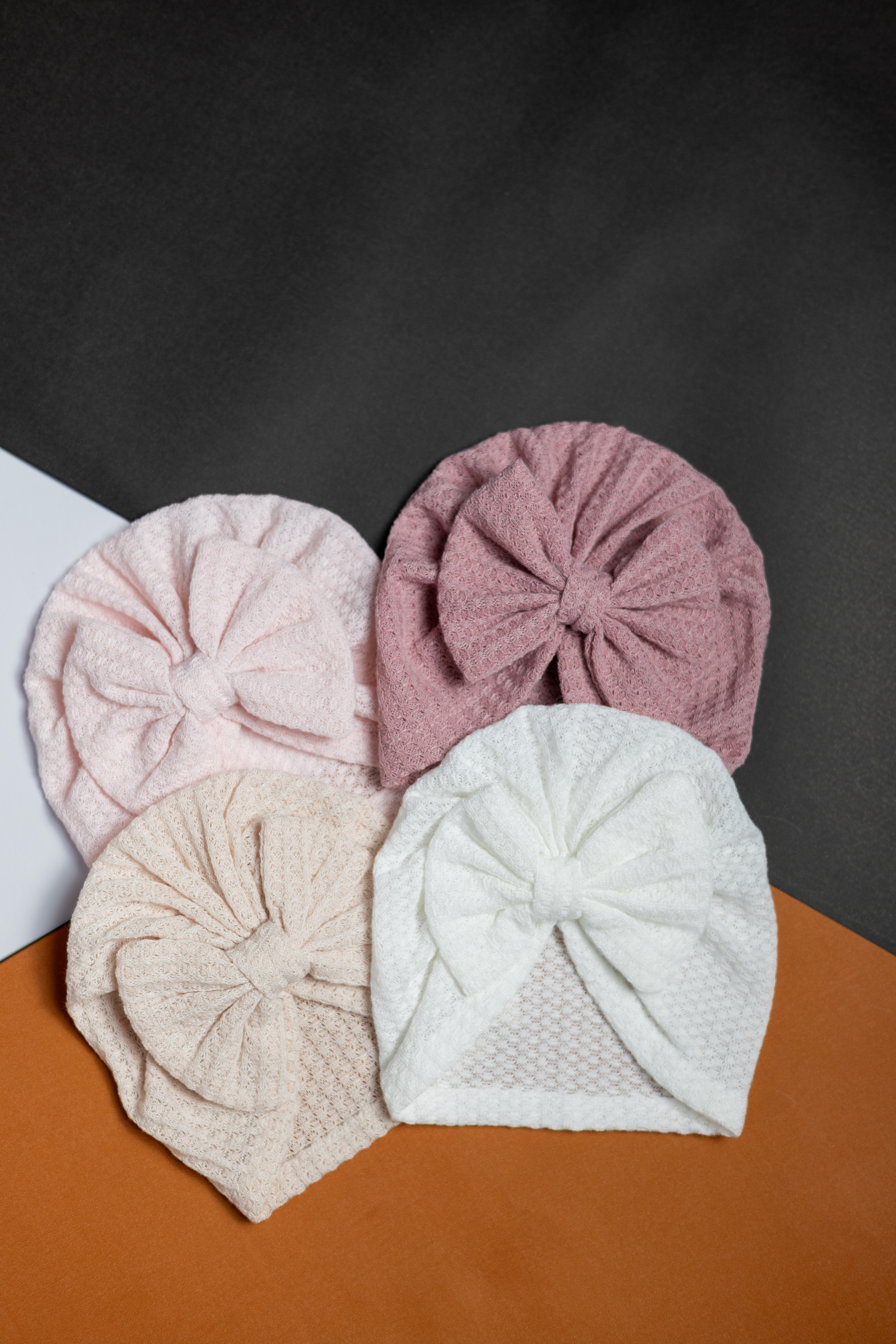 Turbantes para Bebé con Textura de Gofre