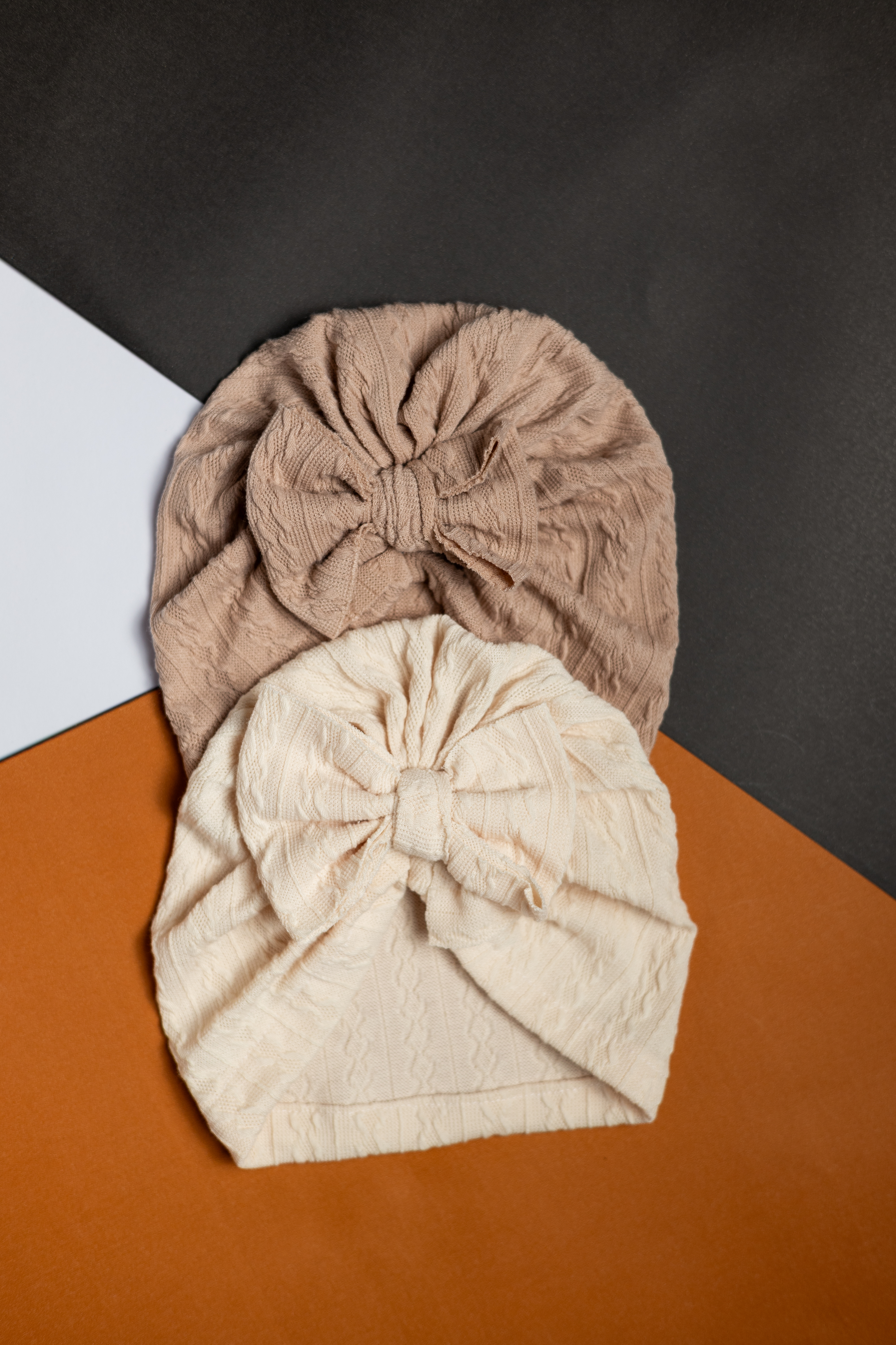 Turbantes para Bebé con Textura de Gofre