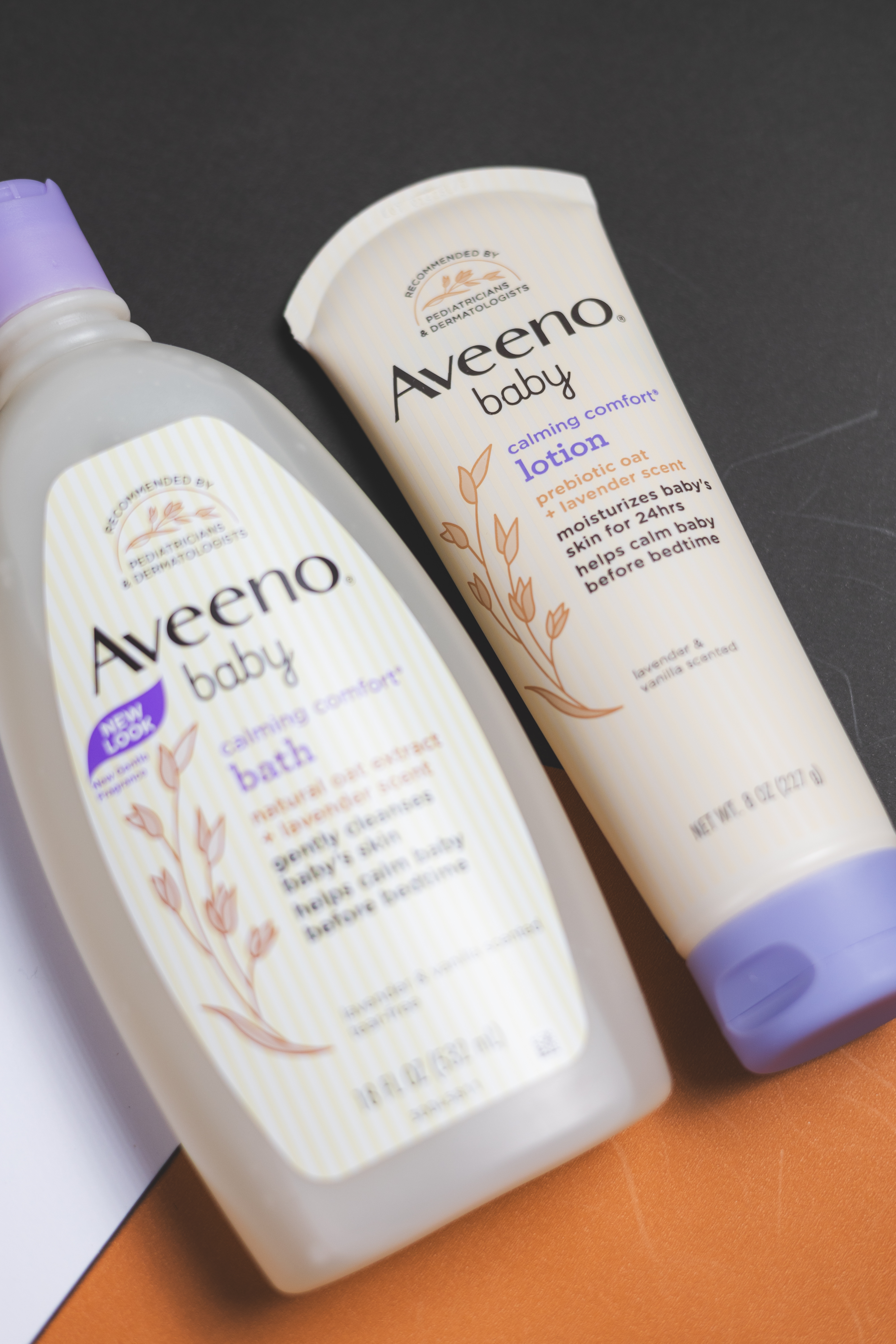 Set Aveeno Baby Calming Comfort – Baño y Loción Nocturnos con Lavanda (2 Piezas)