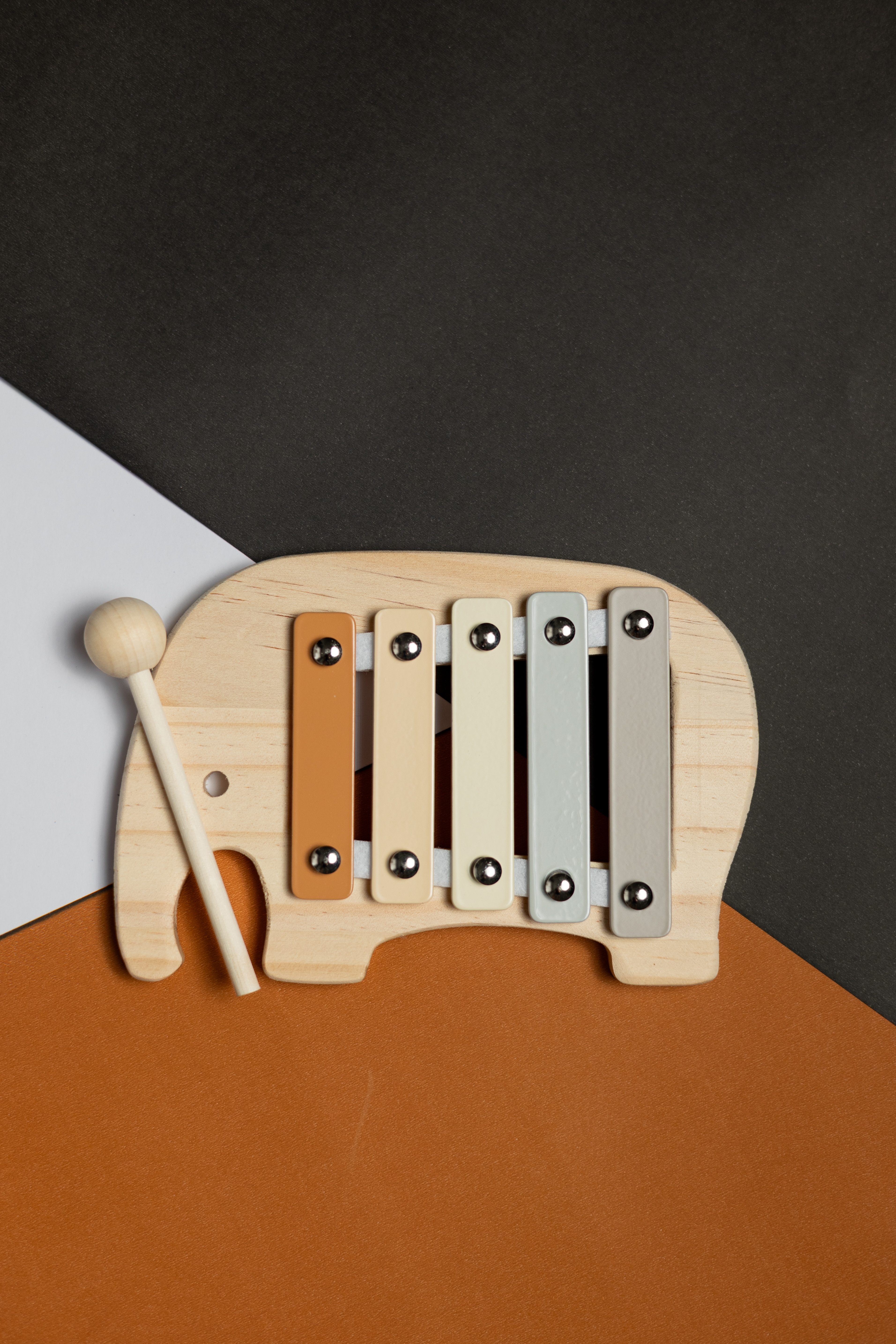 Xilófono de Madera con Forma de Elefante – Juguete Musical para Bebés