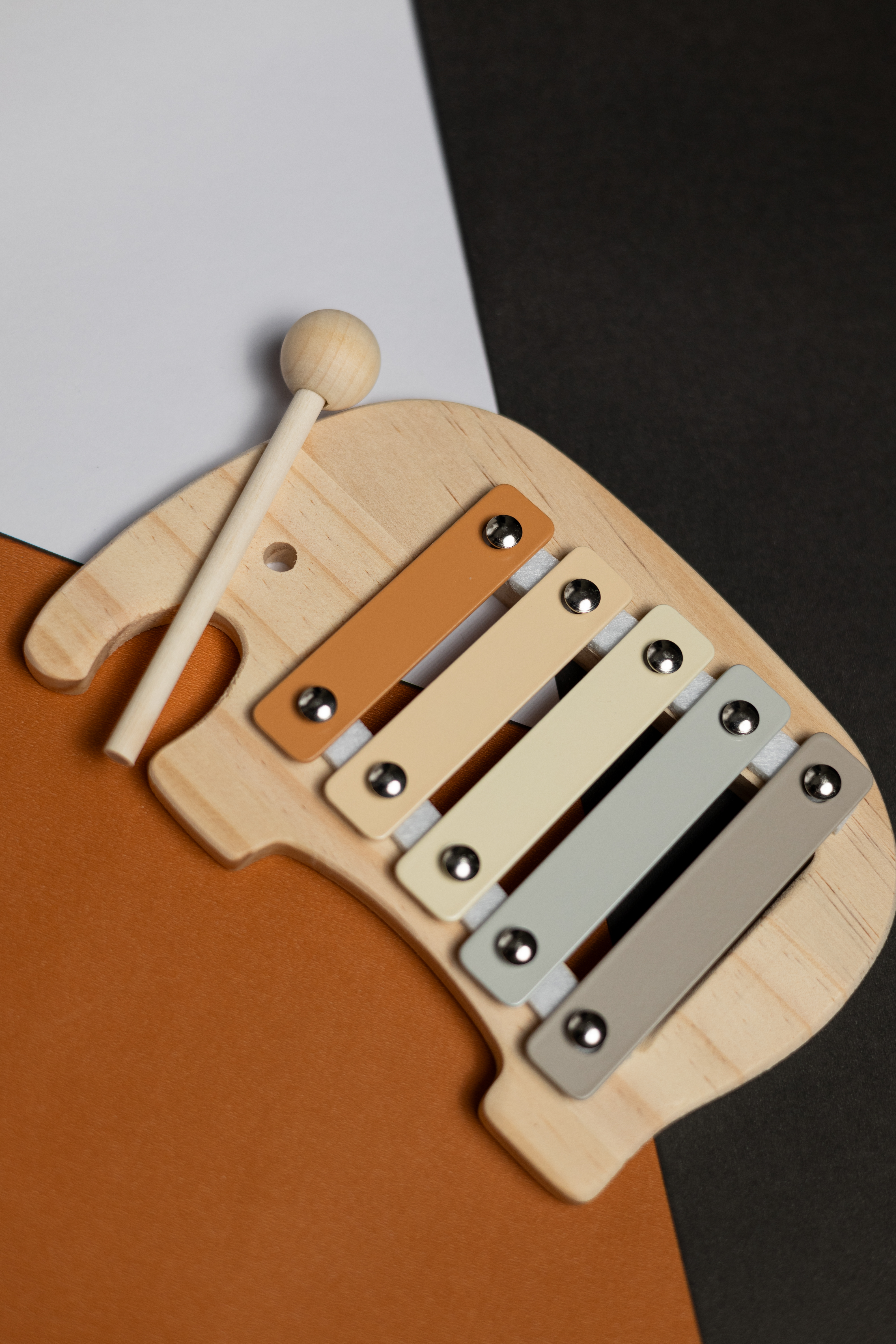 Xilófono de Madera con Forma de Elefante – Juguete Musical para Bebés