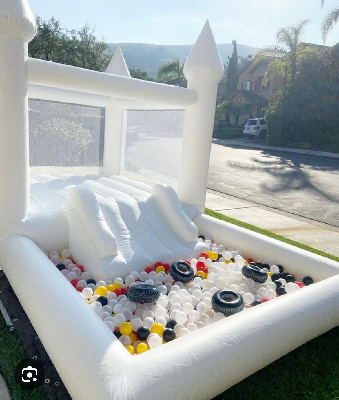 Inflatable Castle with Balloon Decoration