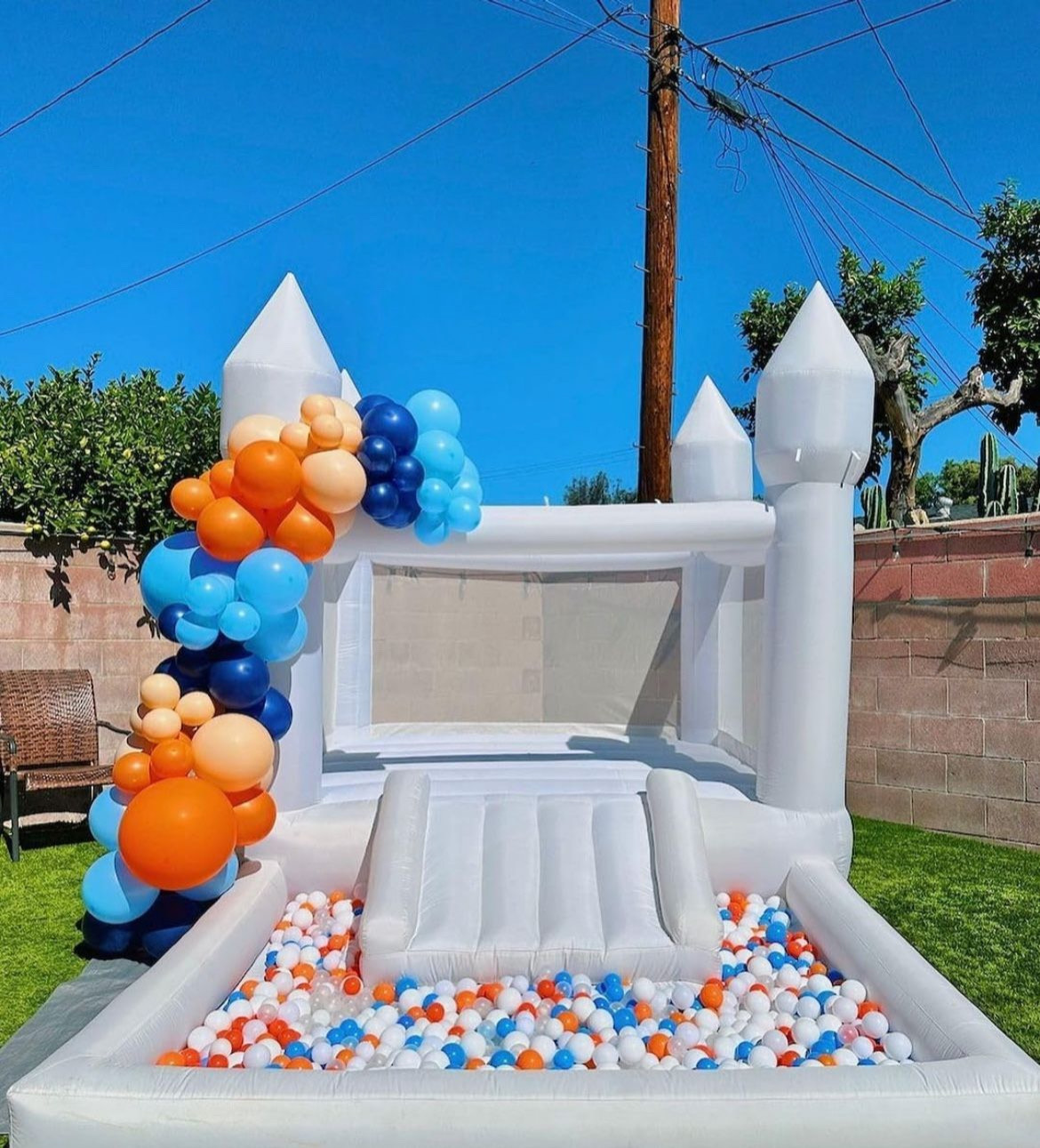 Inflatable Castle with Balloon Decoration